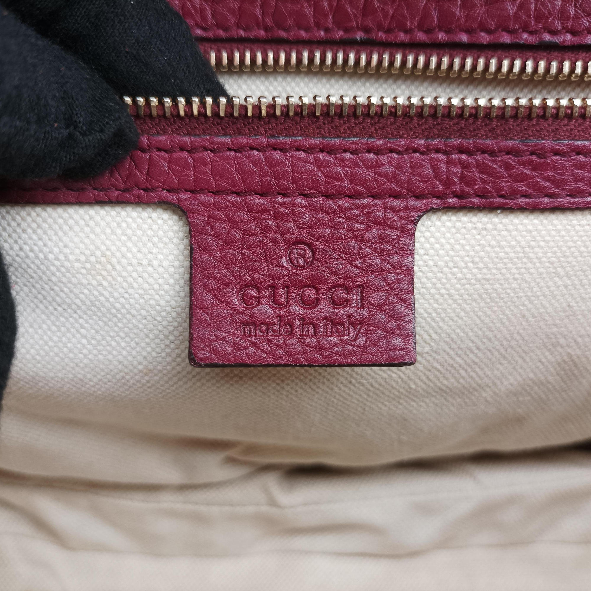 Pre-owned Gucci New Bamboo Burgundy Leather 254884 shoulderbag | stylenewstar