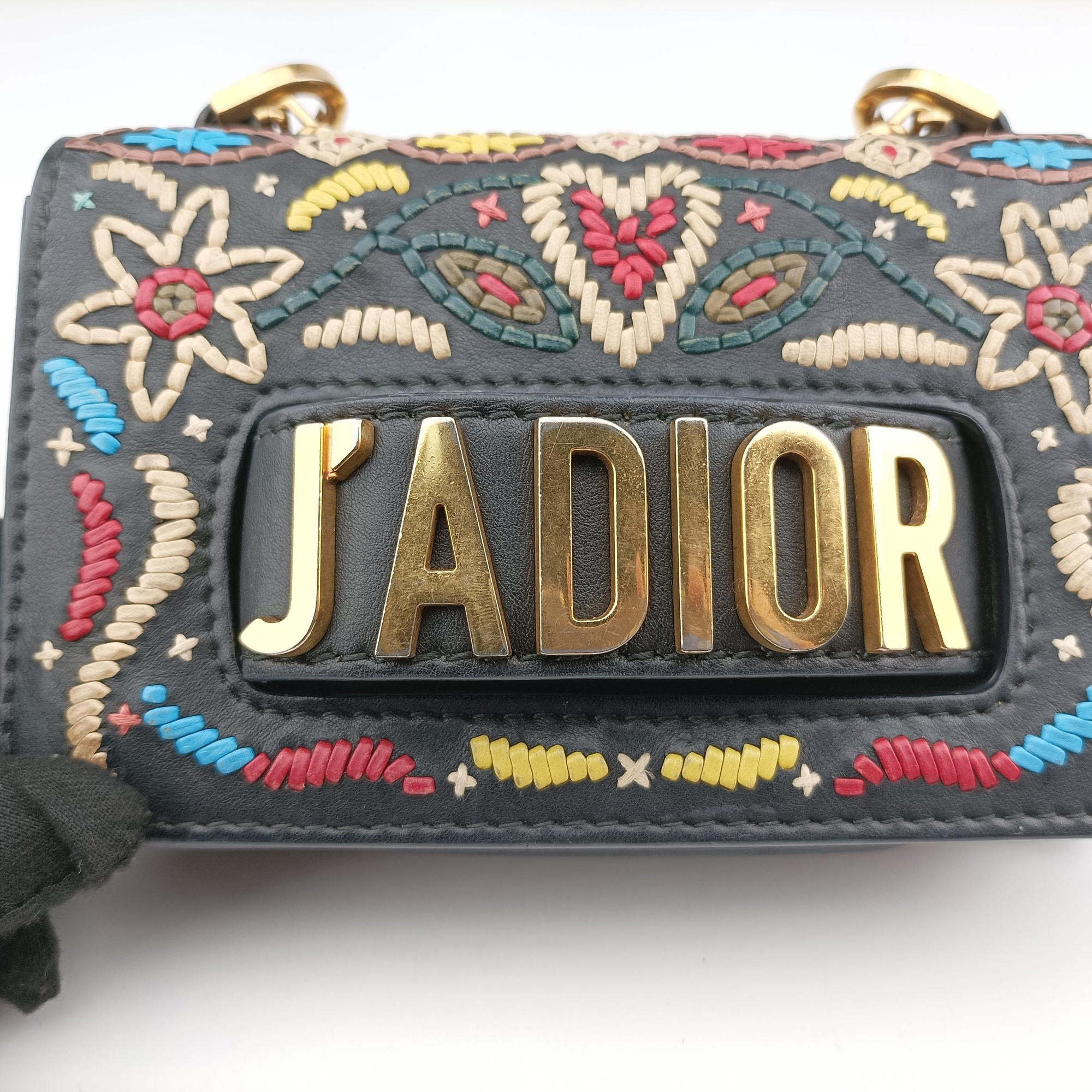 Pre-owned Christian Dior J'Adior Black Leather  shoulderbag | stylenewstar