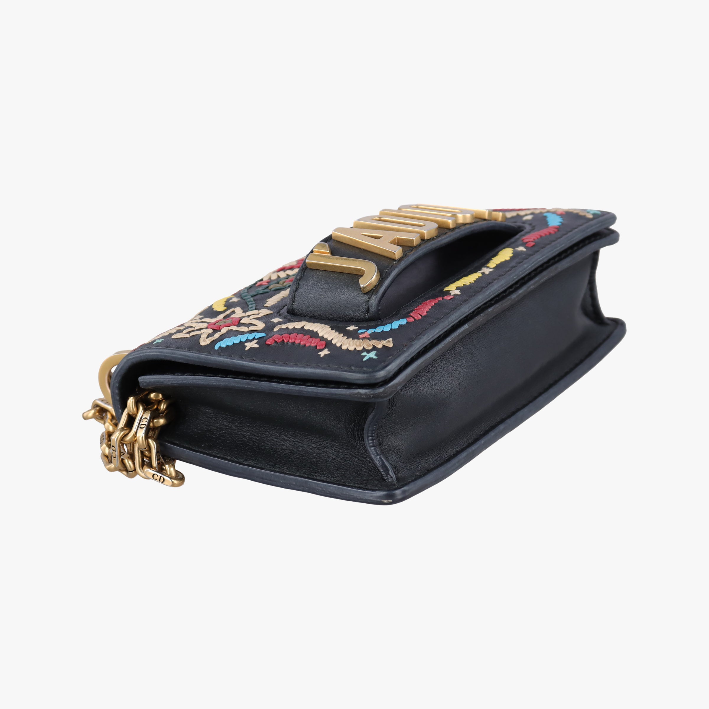 Pre-owned Christian Dior J'Adior Black Leather  shoulderbag | stylenewstar