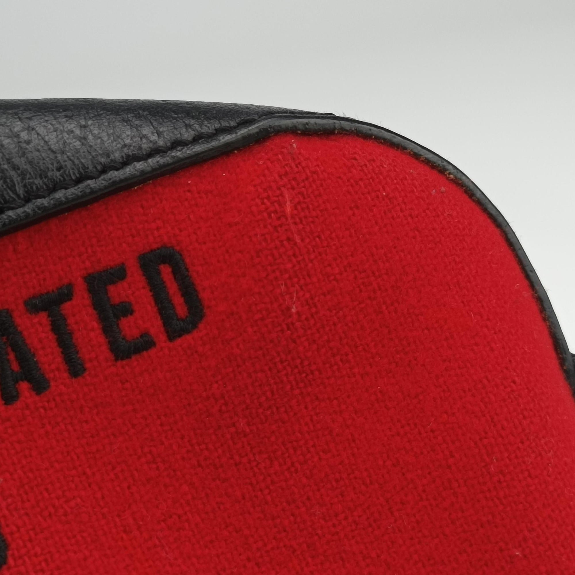 Pre-owned Gucci Neo Vintage Messenger Red PVC coated canvas×Leather 476466 shoulderbag | stylenewstar