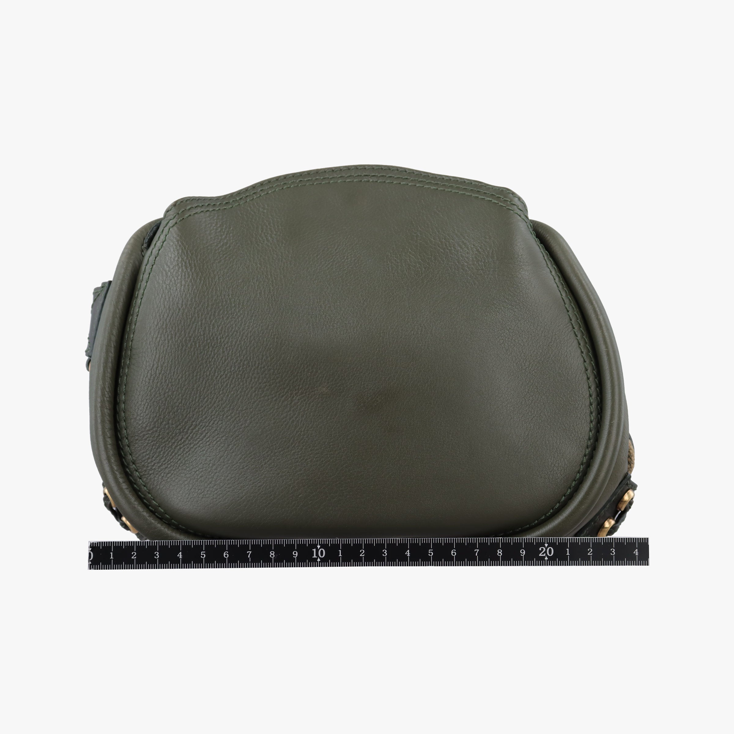 Pre-owned Christian Dior Lattice Messenger Green leather  shoulderbag | stylenewstar