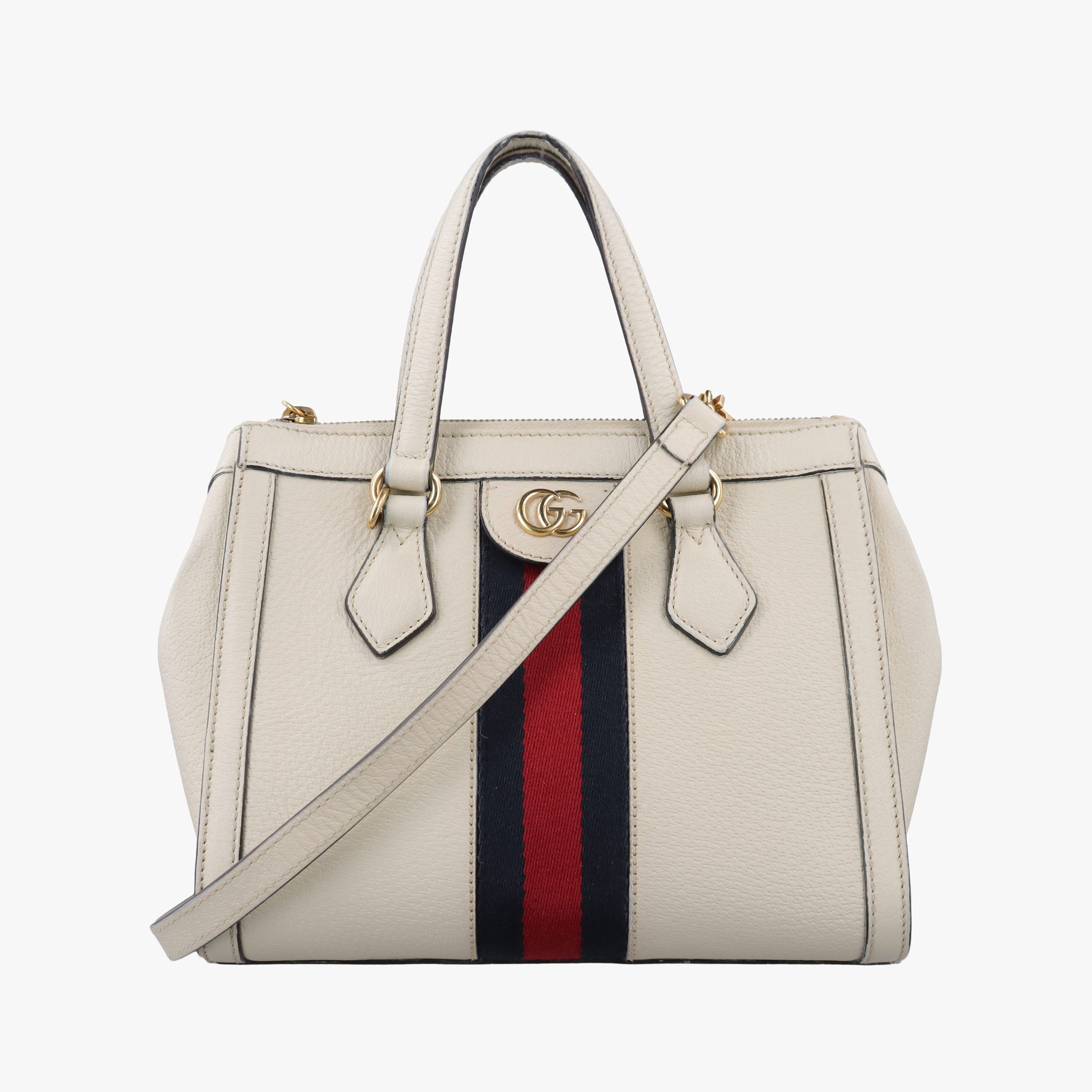 Vintage Gucci Ophidia White Leather 547551 shoulderbag | stylenewstar