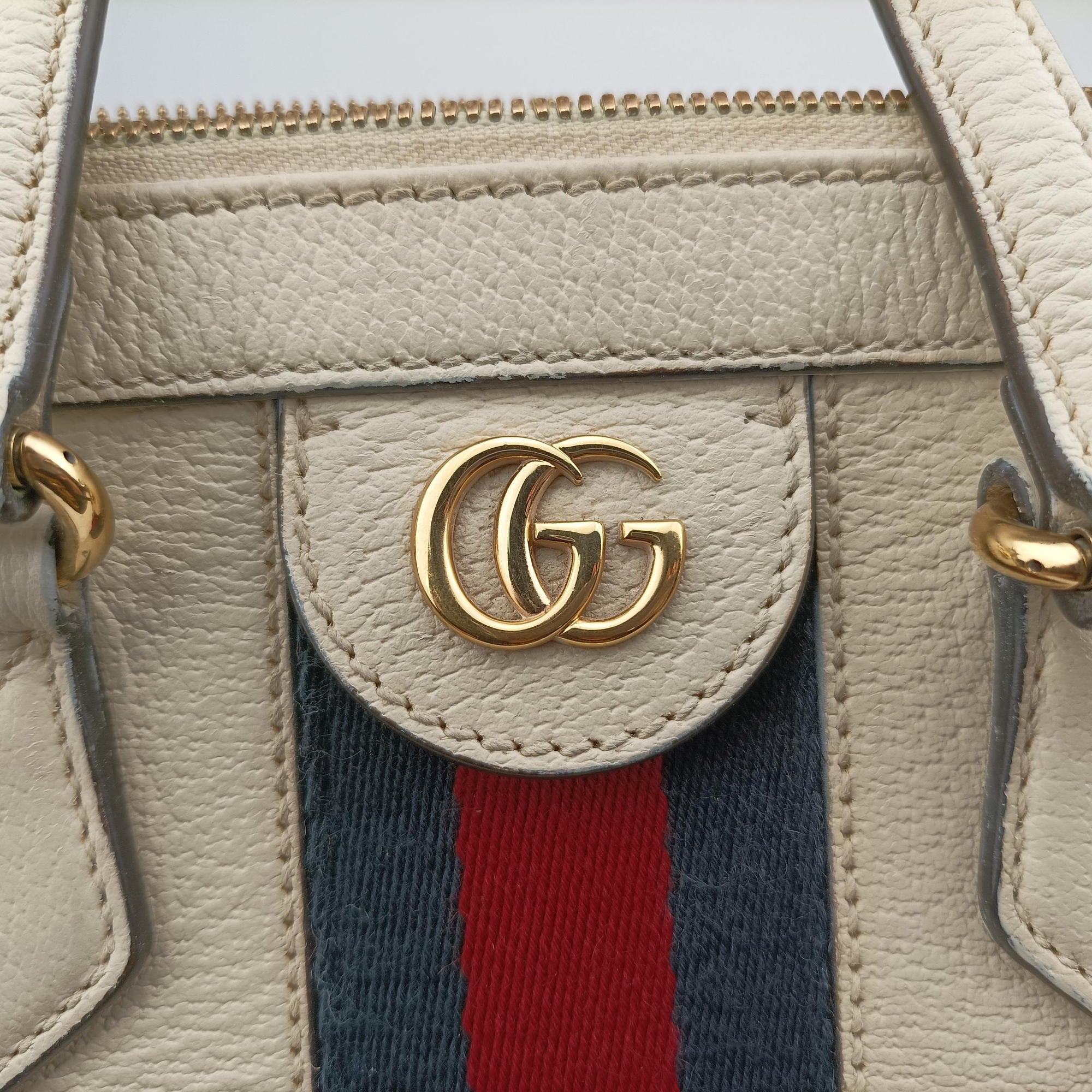 Vintage Gucci Ophidia White Leather 547551 shoulderbag | stylenewstar