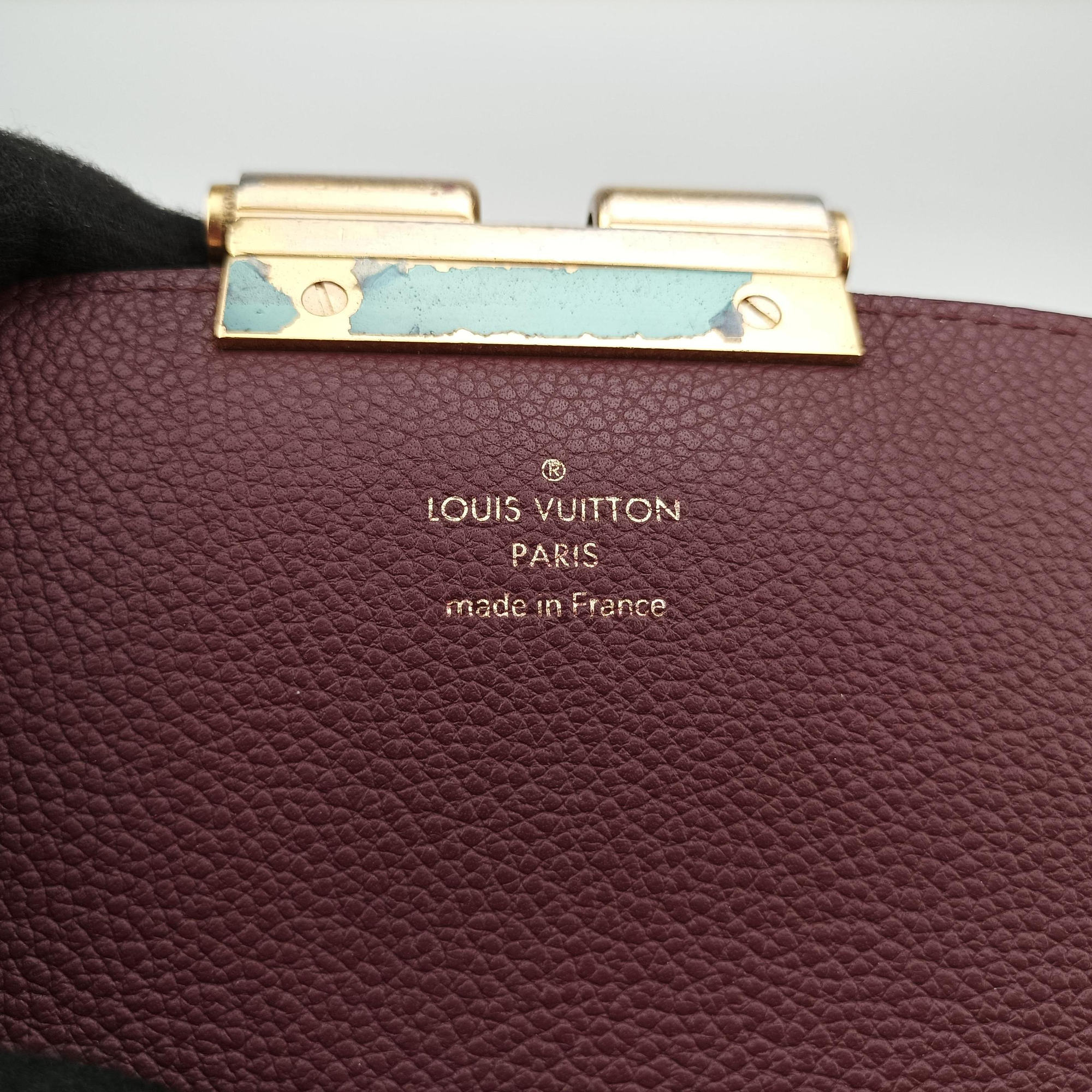 Vintage Louis Vuitton OLYMPE Brown×QUETSCHE Monogram Canvas×calf leather M40926 handbag | stylenewstar