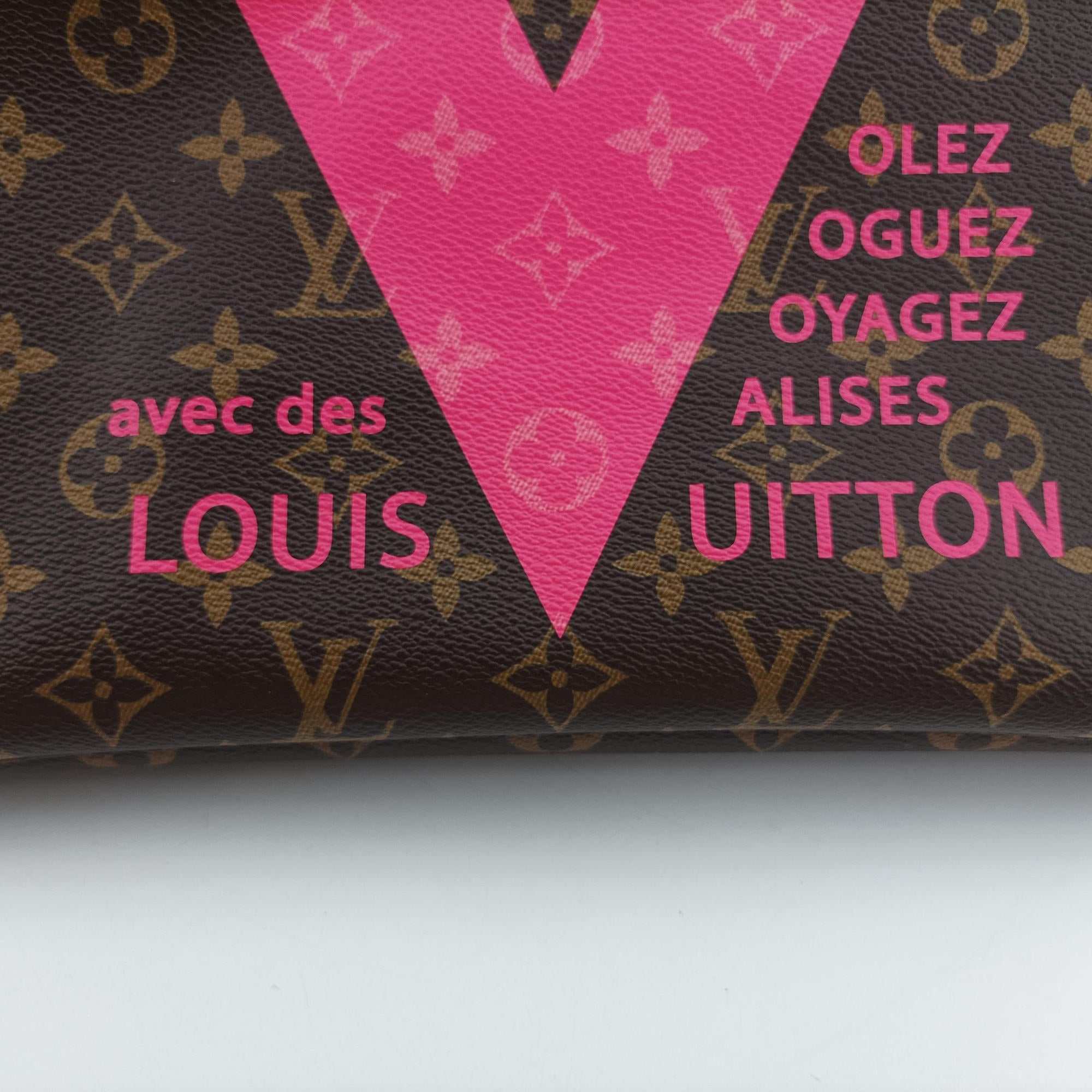 Secondhand Louis Vuitton Neverfull MM brown×Grenard Pink Monogram Canvas M41602 shoulderbag | stylenewstar