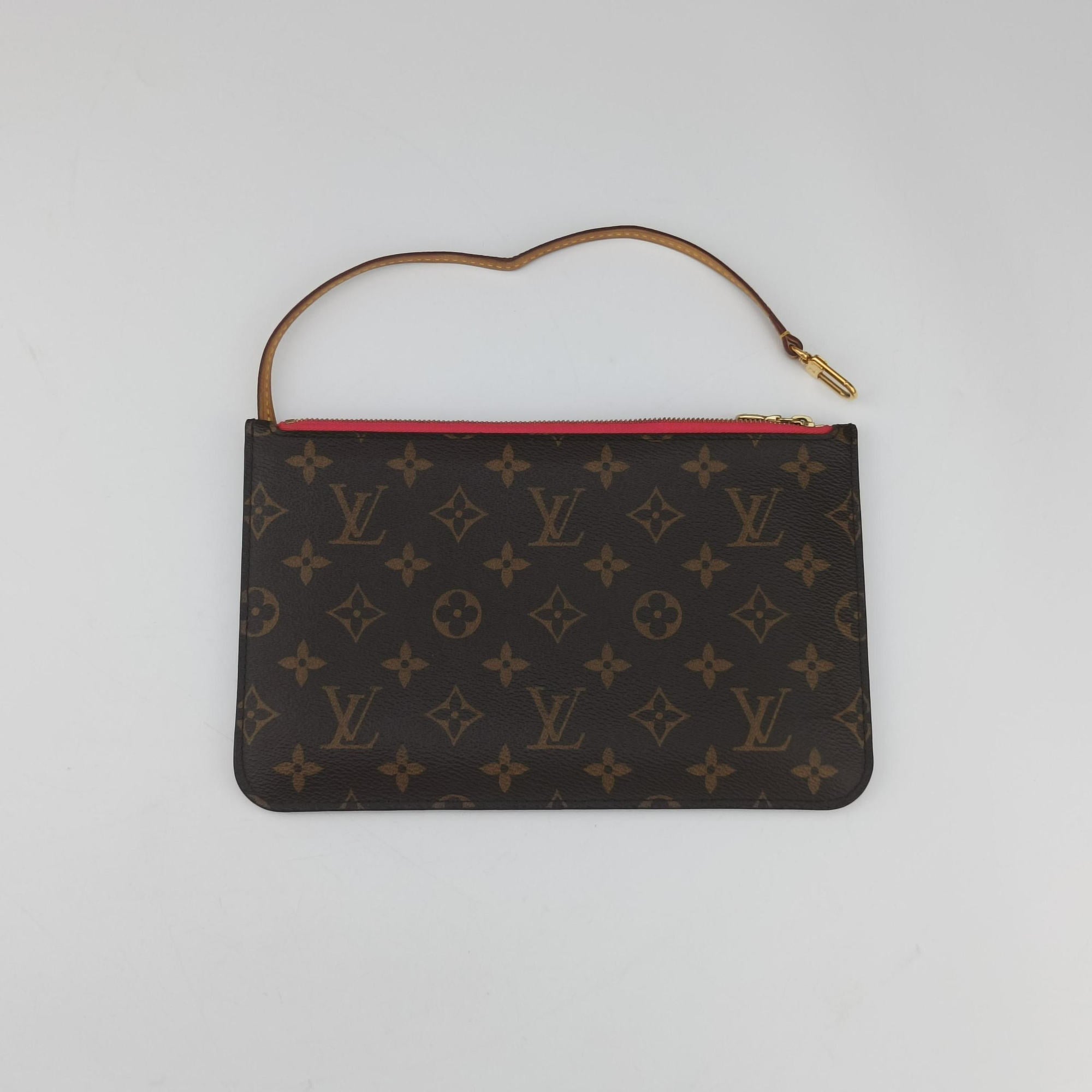 Secondhand Louis Vuitton Neverfull MM brown×Grenard Pink Monogram Canvas M41602 shoulderbag | stylenewstar