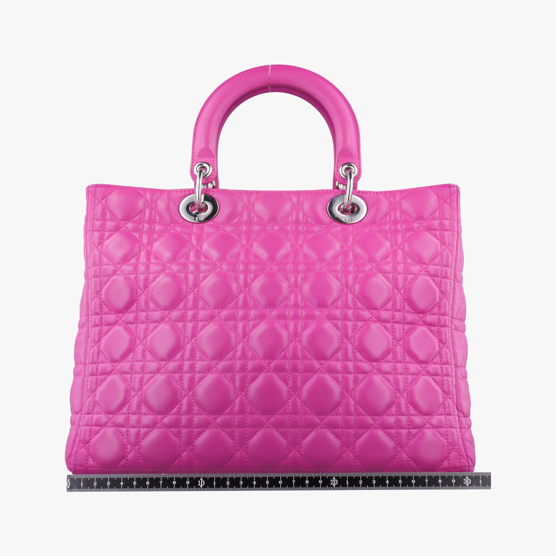 Pre-owned Christian Dior Lady Dior Rose lambskin  shoulderbag | stylenewstar