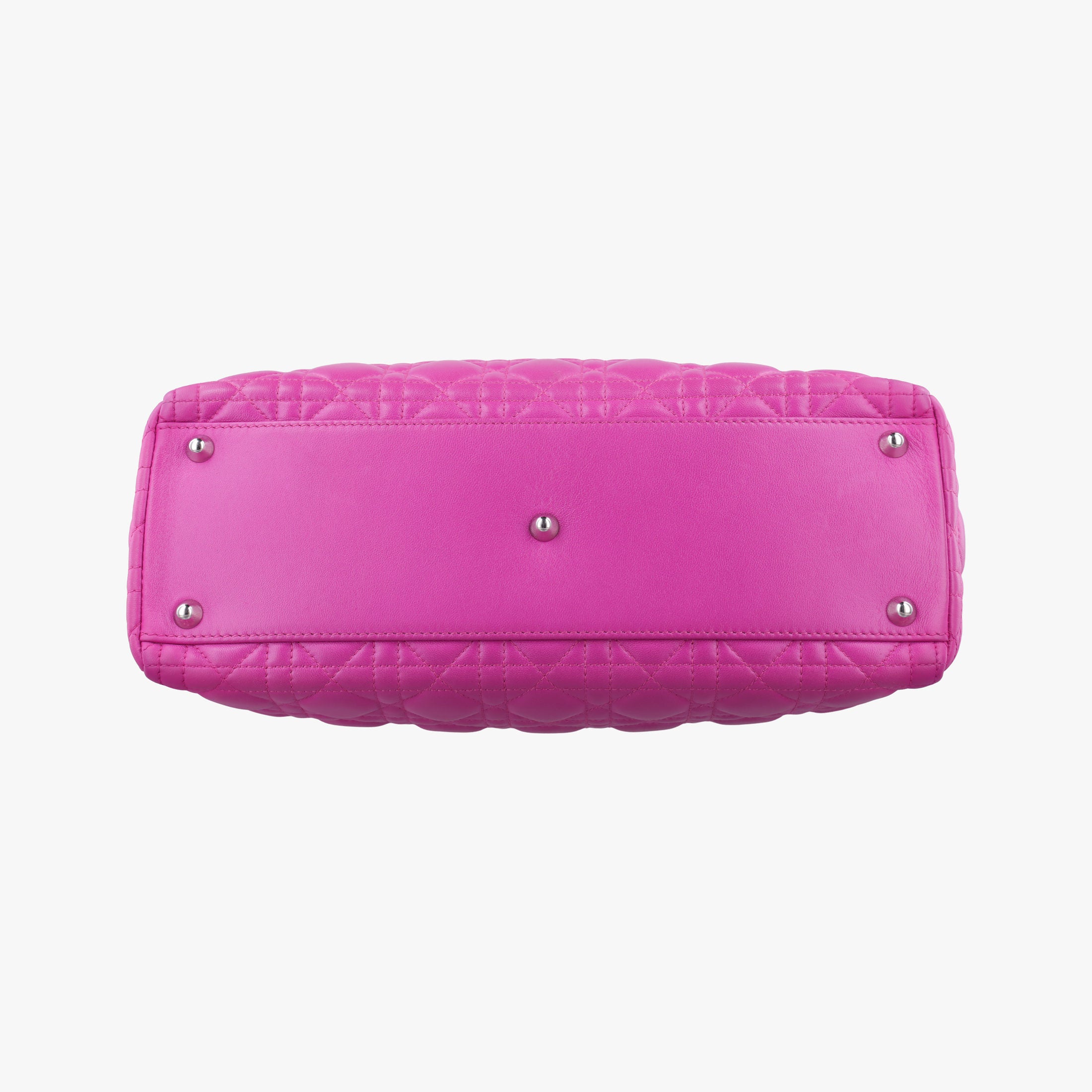 Pre-owned Christian Dior Lady Dior Rose lambskin  shoulderbag | stylenewstar