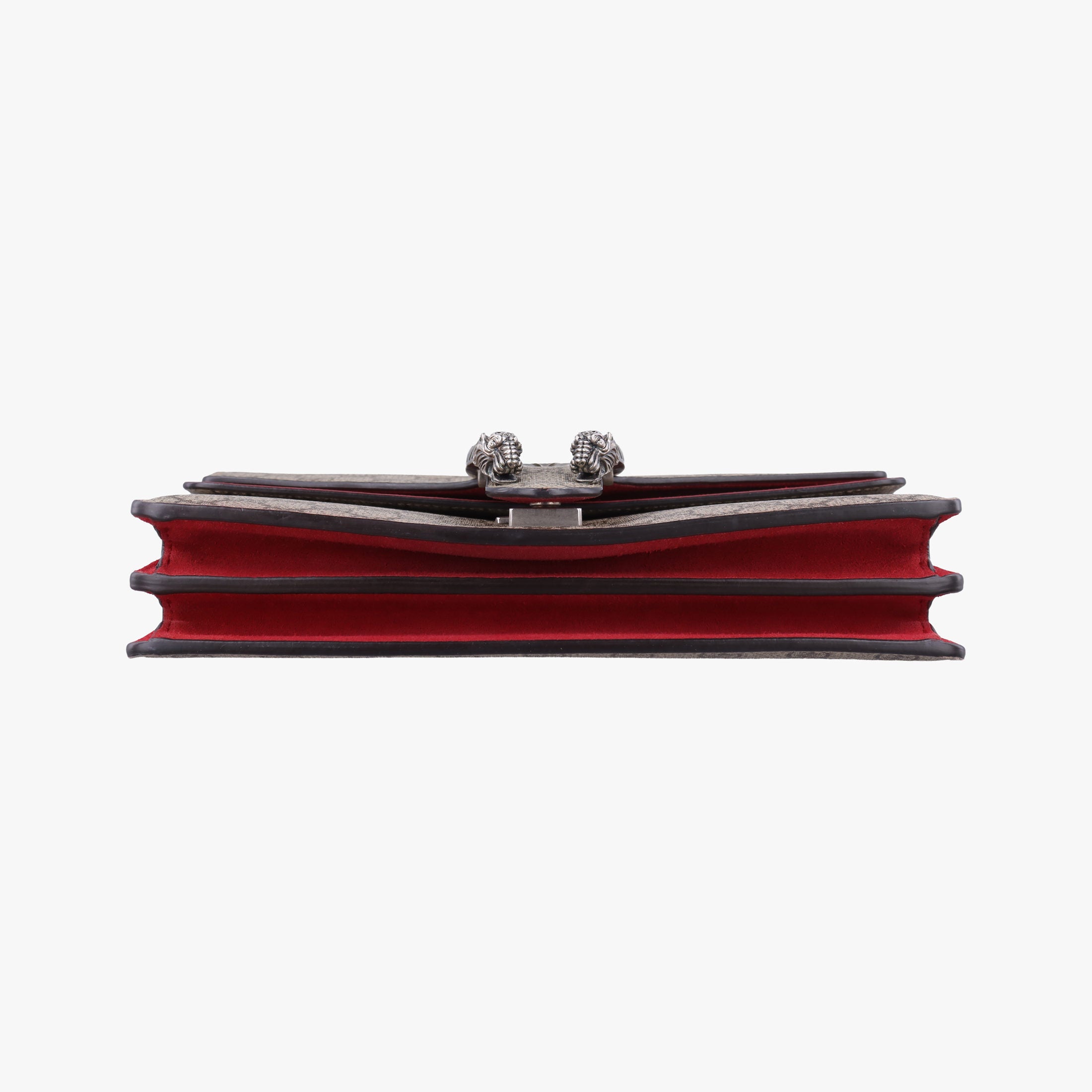 Pre-owned Gucci Dionysus Brown×red PVC coated canvas×suede 400249 shoulderbag | stylenewstar