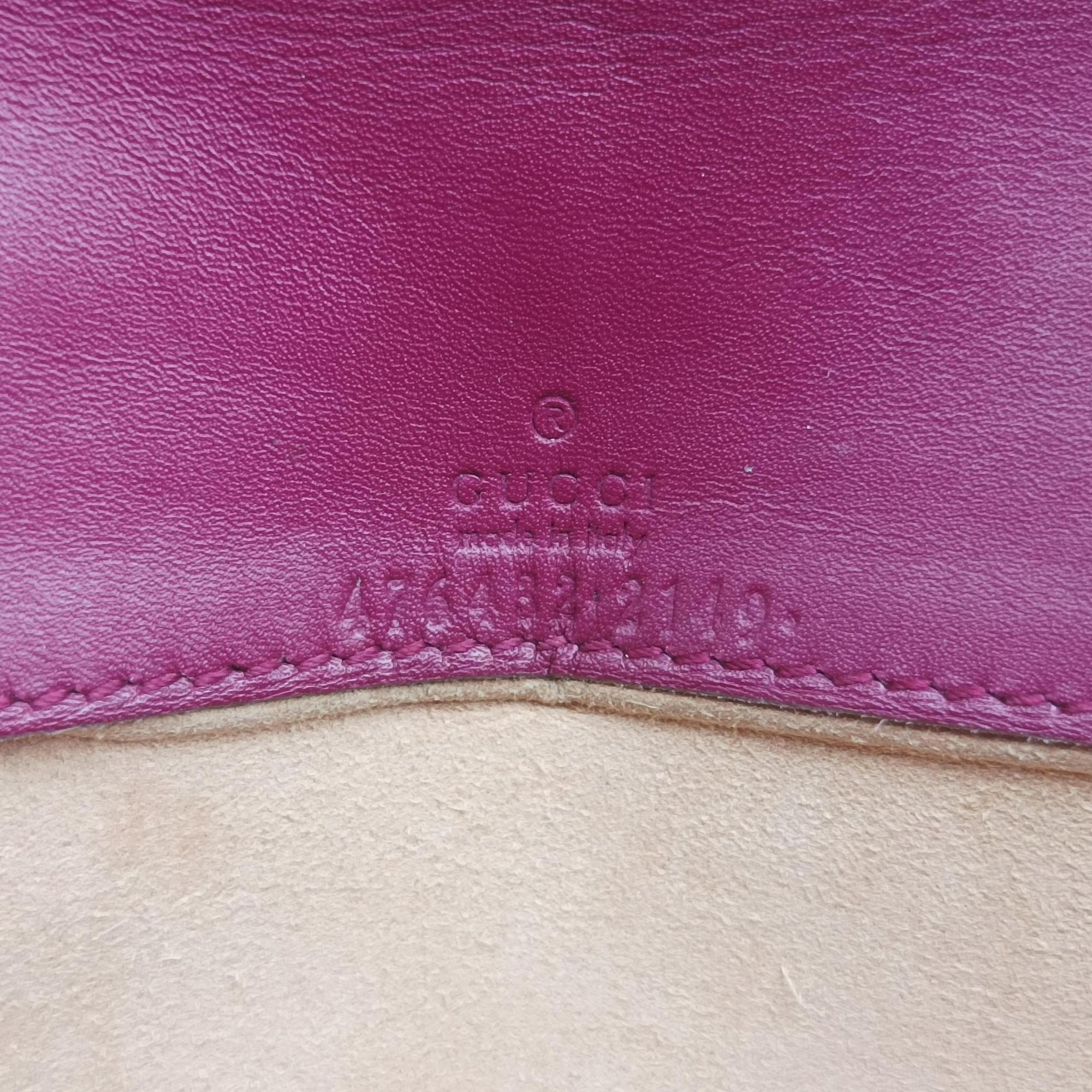 Pre-owned Gucci Dionysus Purple velour 476432 shoulderbag | stylenewstar