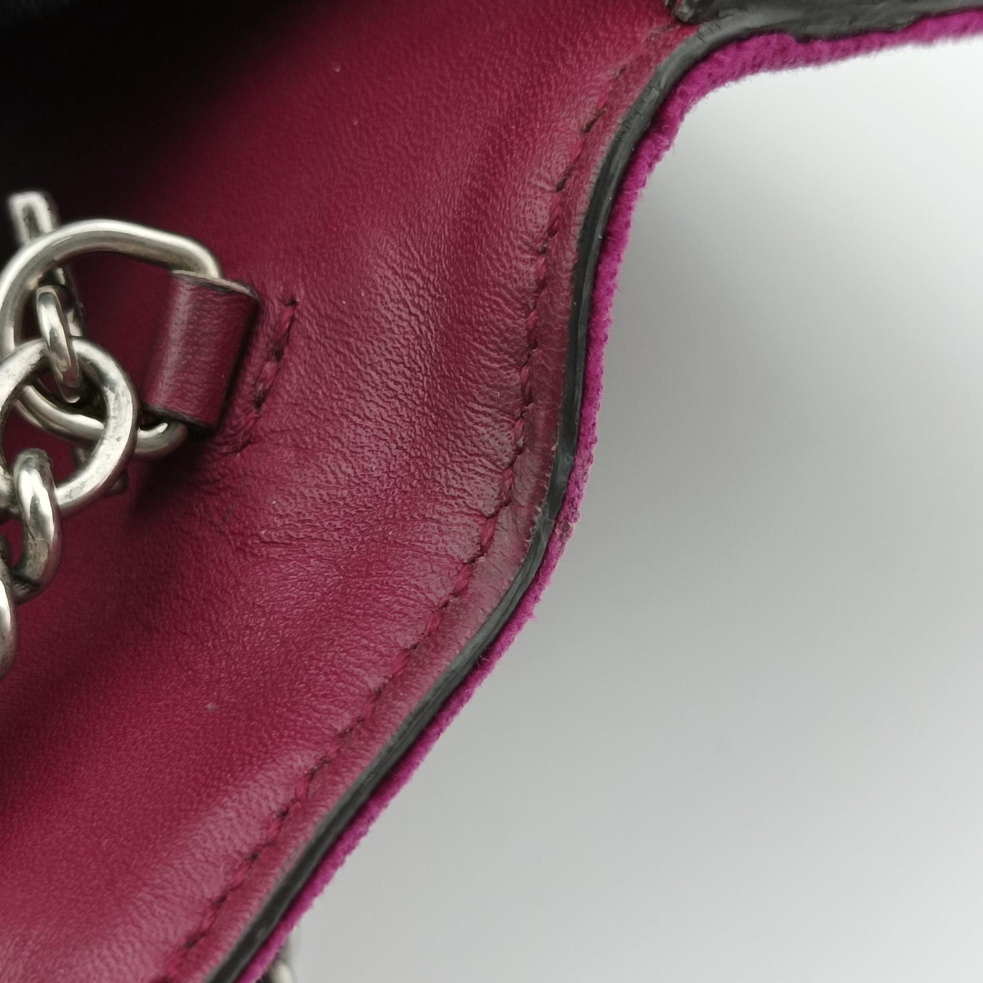 Pre-owned Gucci Dionysus Purple velour 476432 shoulderbag | stylenewstar