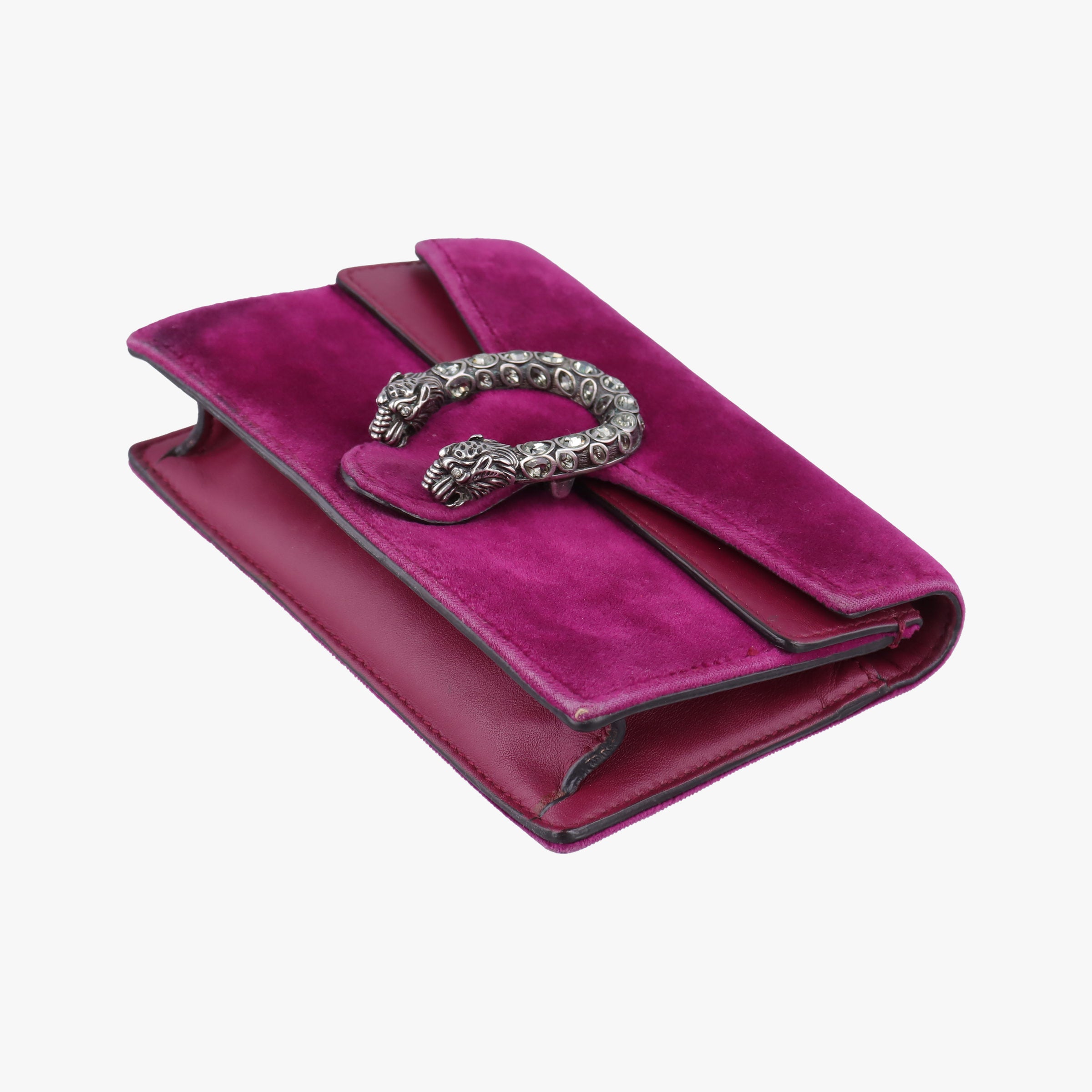 Pre-owned Gucci Dionysus Purple velour 476432 shoulderbag | stylenewstar