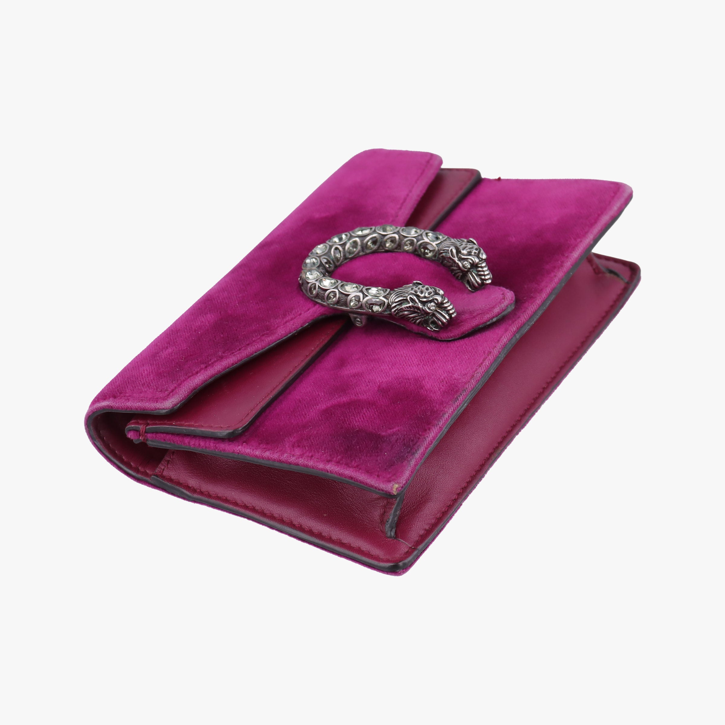 Pre-owned Gucci Dionysus Purple velour 476432 shoulderbag | stylenewstar