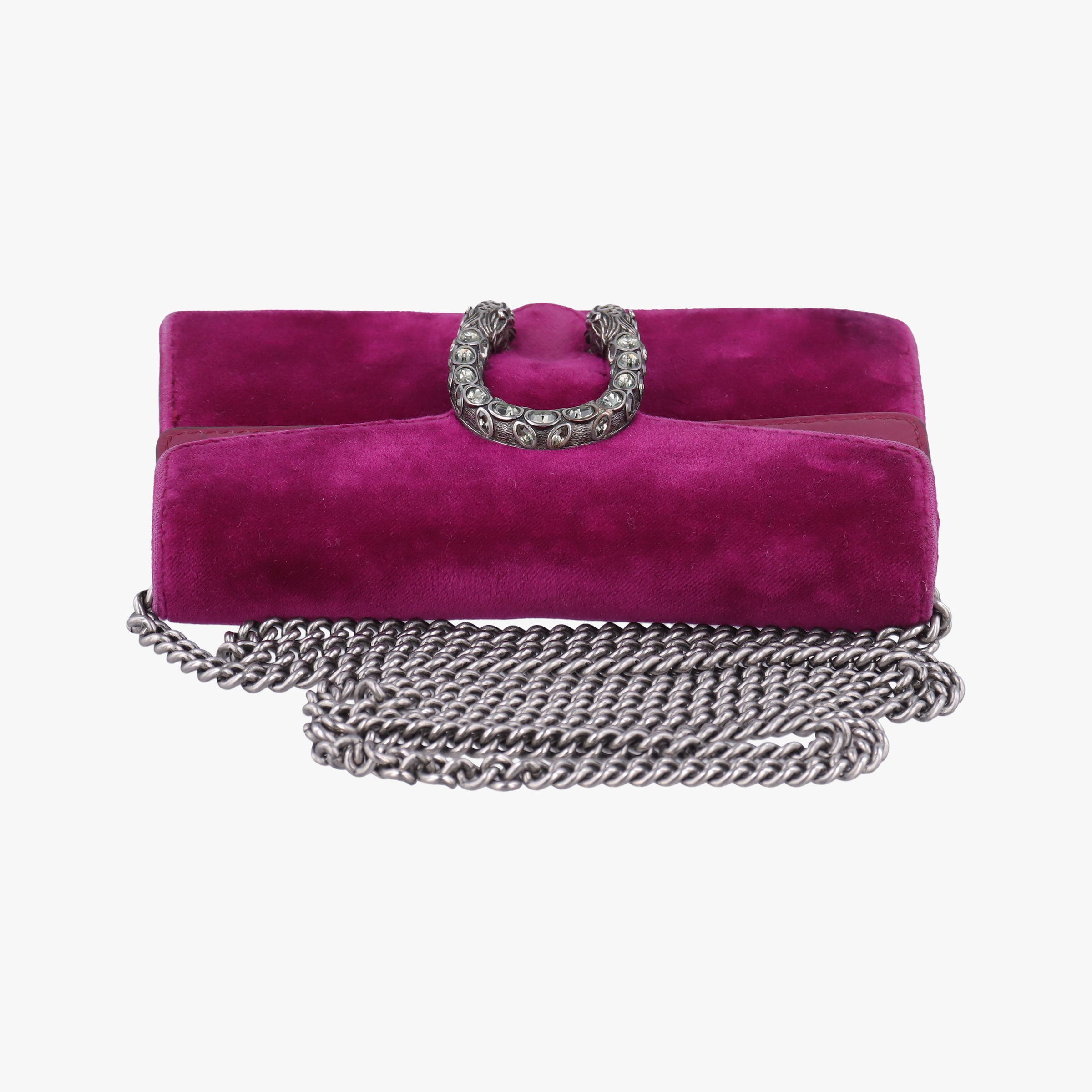 Pre-owned Gucci Dionysus Purple velour 476432 shoulderbag | stylenewstar