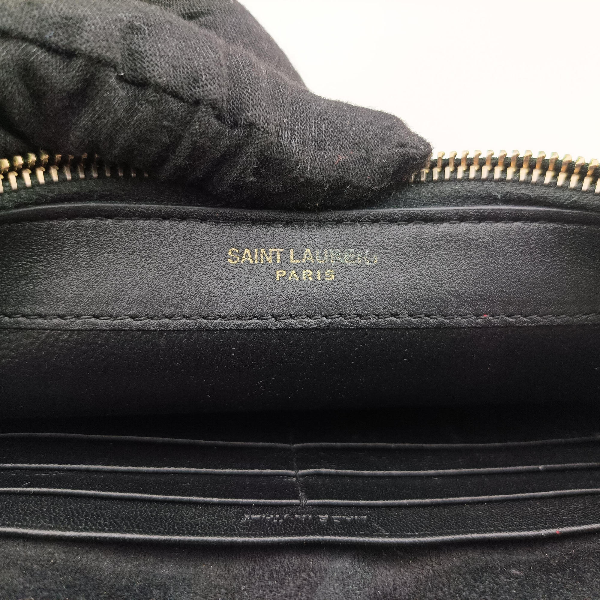 Pre-owned Yves Saint Laurent KATE Green Leather 452159 shoulderbag | stylenewstar