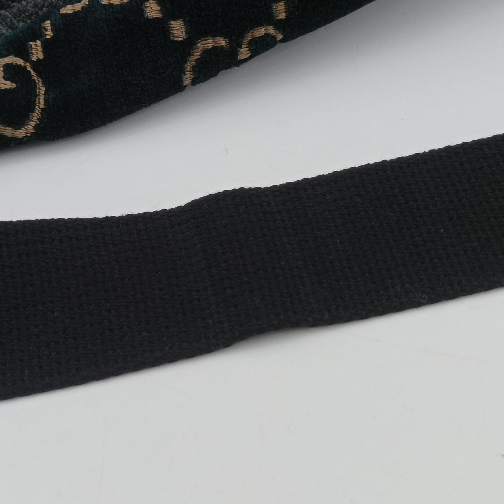 Pre-owned Gucci GG Velvet Blue velour 574968 bum bag/waist bag | stylenewstar