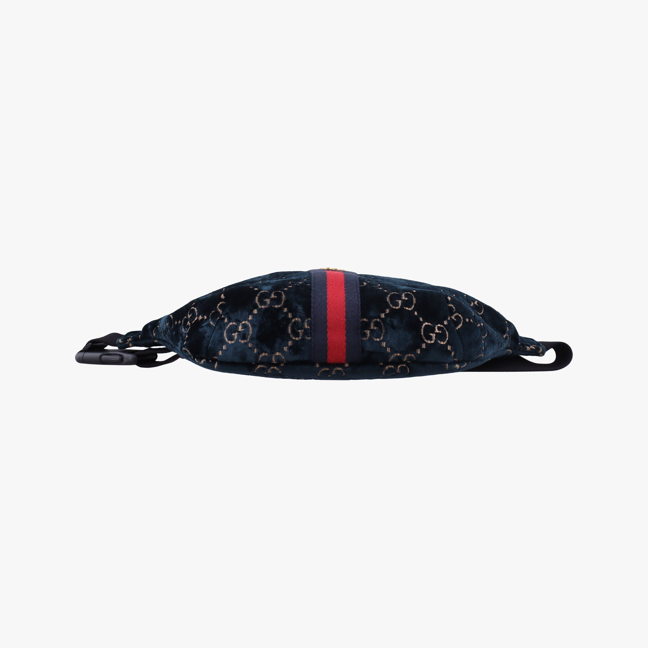 Pre-owned Gucci GG Velvet Blue velour 574968 bum bag/waist bag | stylenewstar