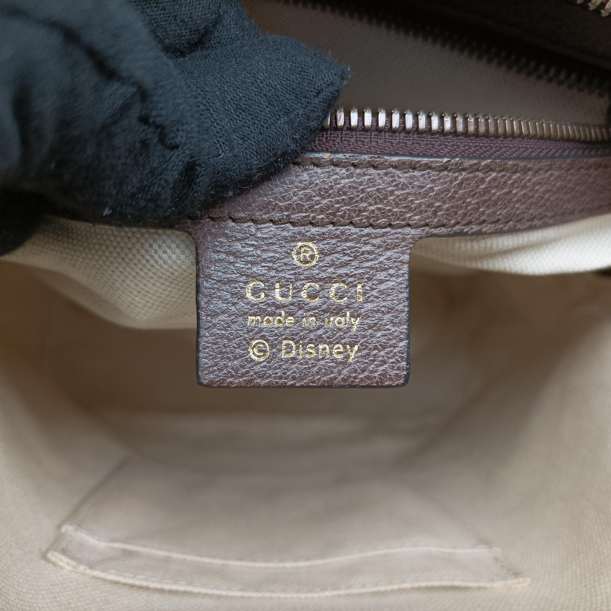 Pre-owned Gucci ophidia The Three Little Pigs Brown×Multicolour PVC coated canvas 552884 backpack/rucksack | stylenewstar