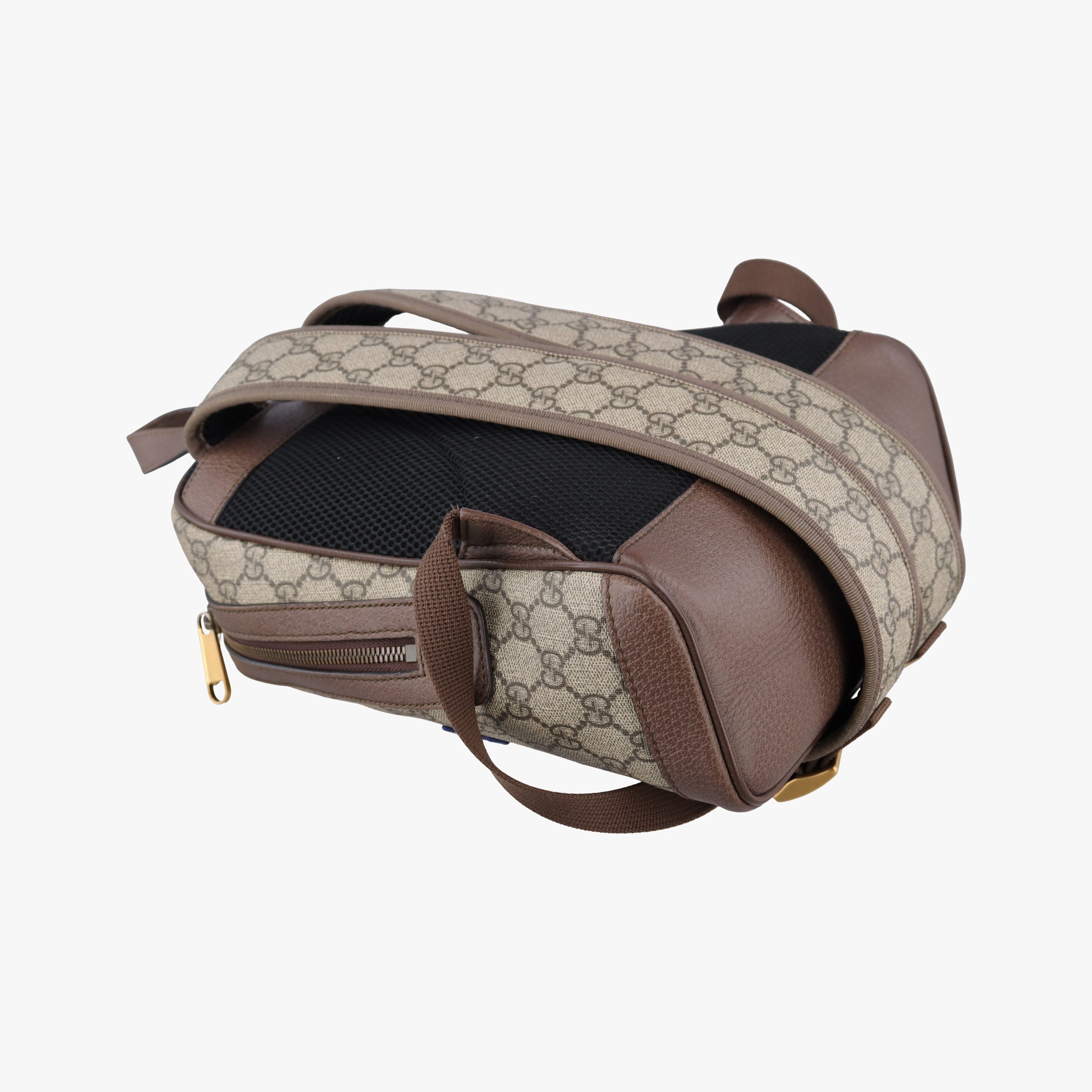 Pre-owned Gucci ophidia The Three Little Pigs Brown×Multicolour PVC coated canvas 552884 backpack/rucksack | stylenewstar