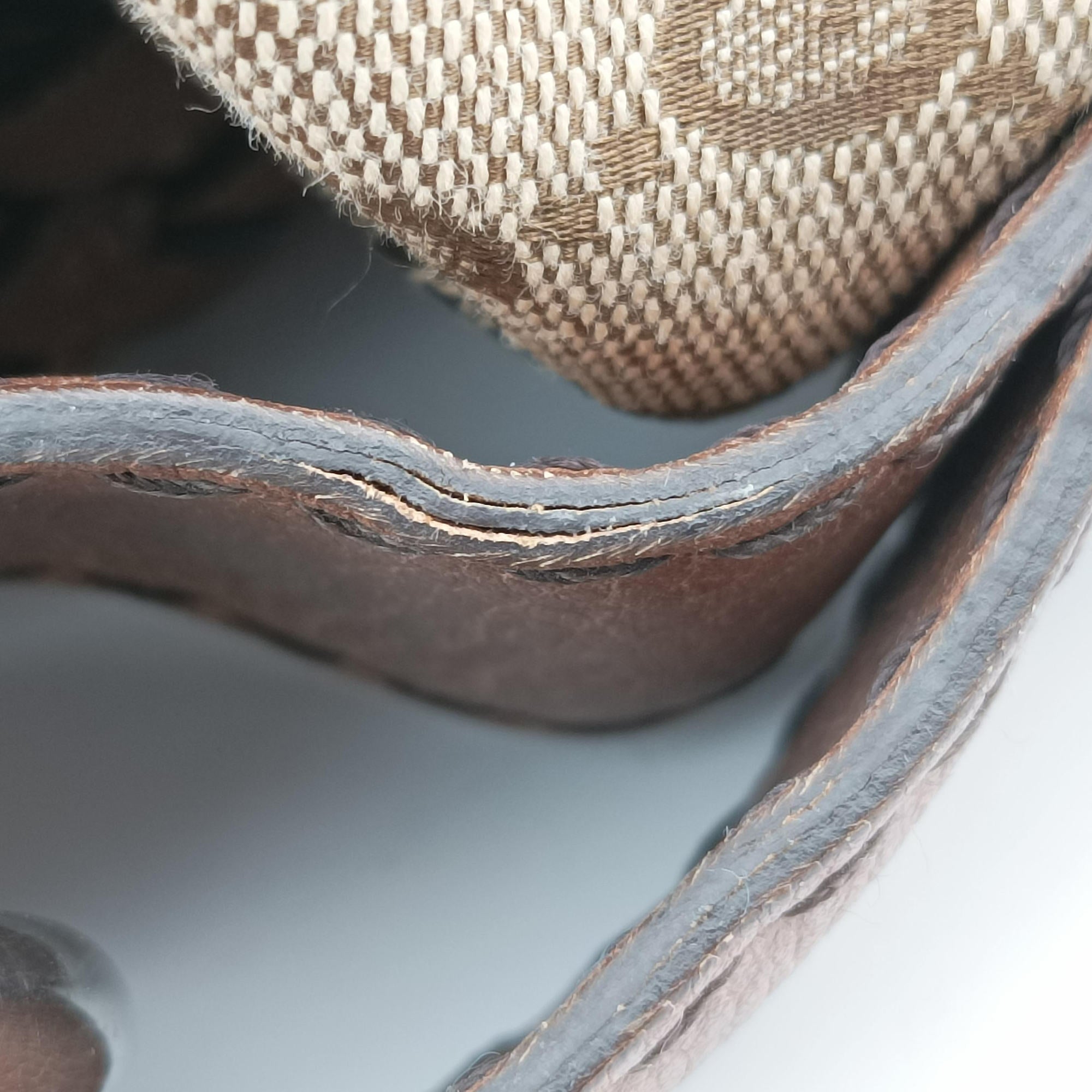 Pre-owned Gucci Medium Bamboo Brown canvas×leather 232959 handbag | stylenewstar