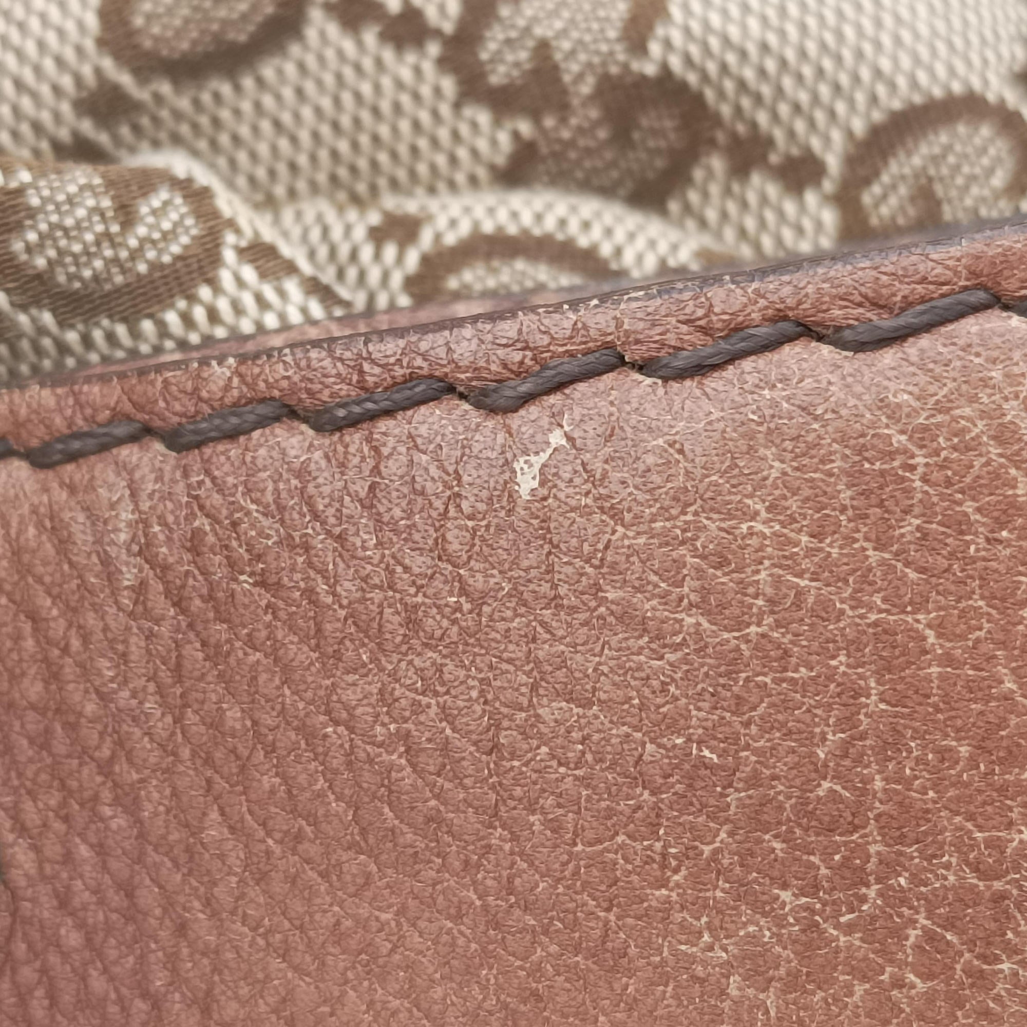 Pre-owned Gucci Medium Bamboo Brown canvas×leather 232959 handbag | stylenewstar