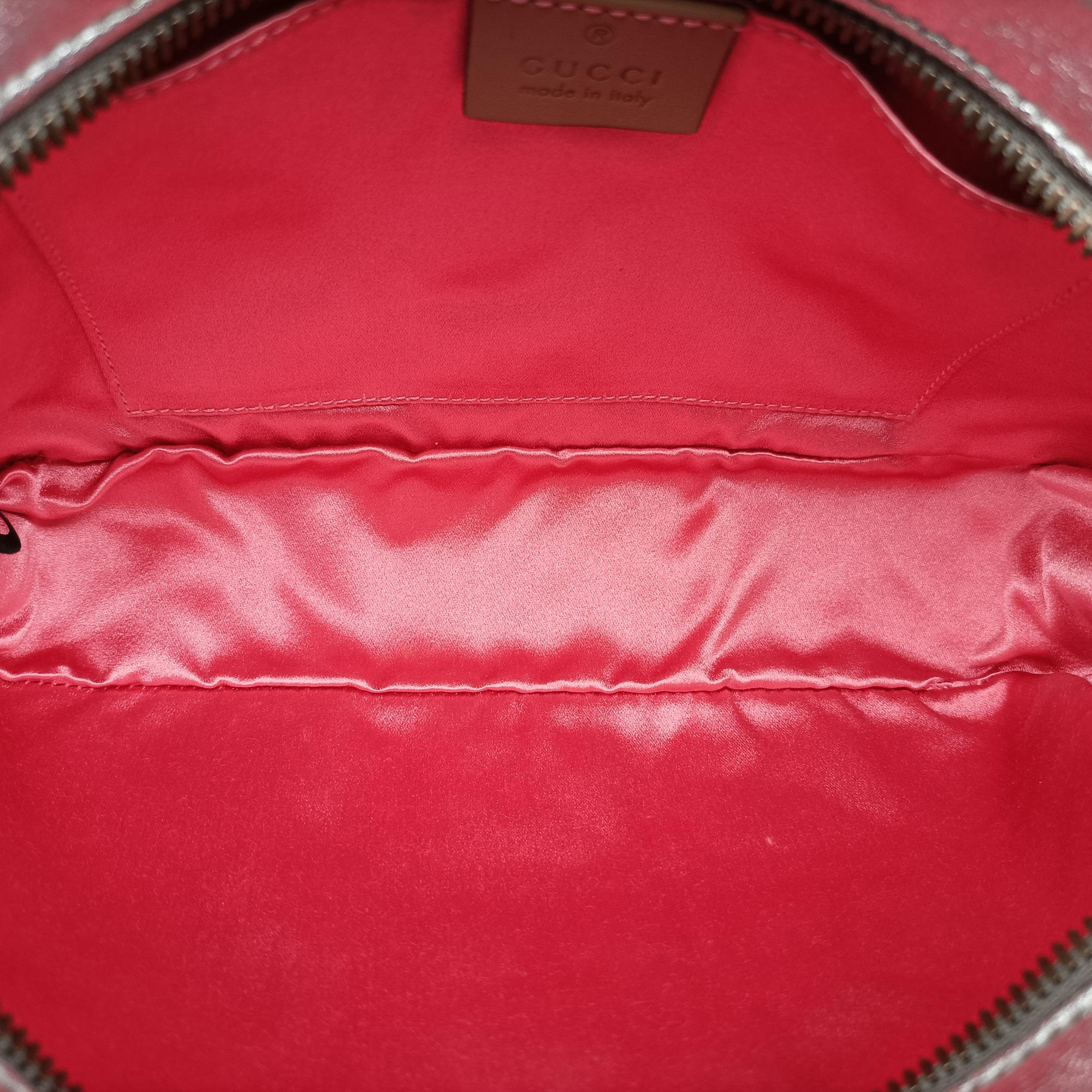 Pre-owned Gucci GG Marmont Silver Leather 447632 shoulderbag | stylenewstar