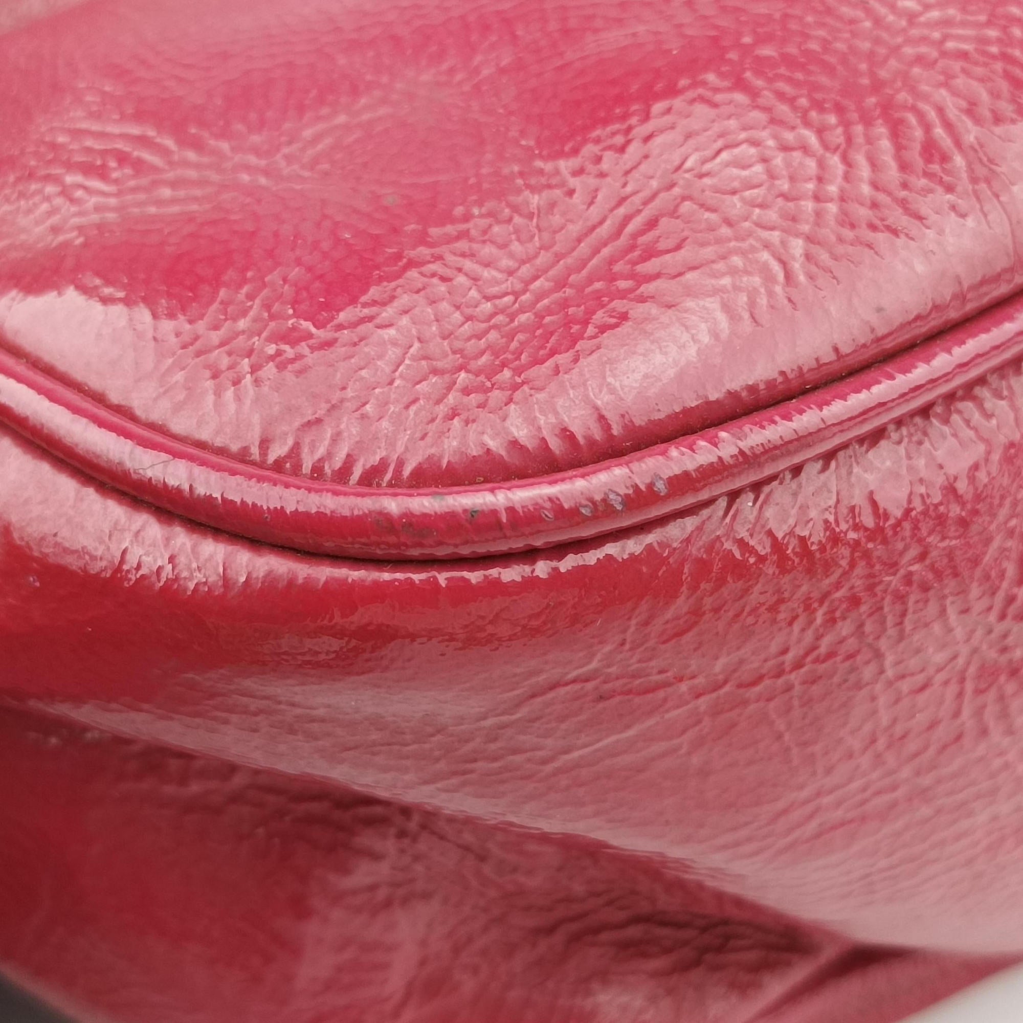 Pre-owned Gucci Soho Rose Patent Leather 308364 shoulderbag | stylenewstar