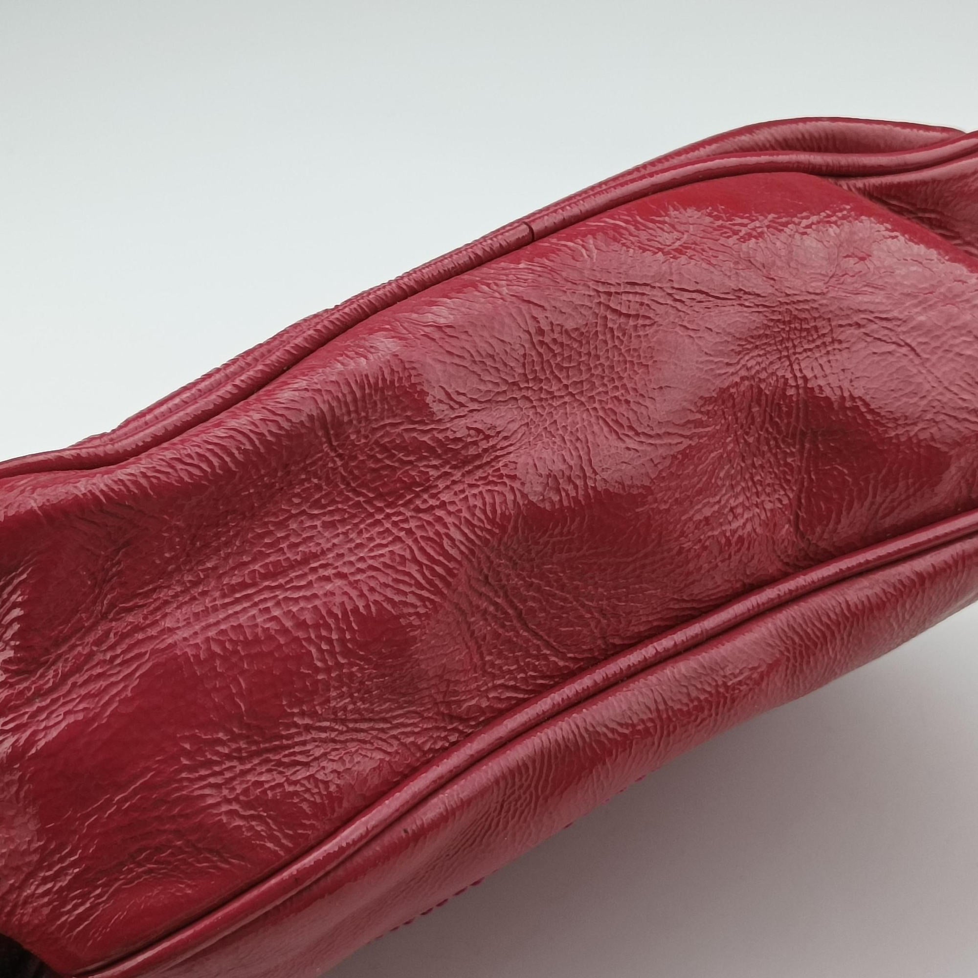Pre-owned Gucci Soho Rose Patent Leather 308364 shoulderbag | stylenewstar