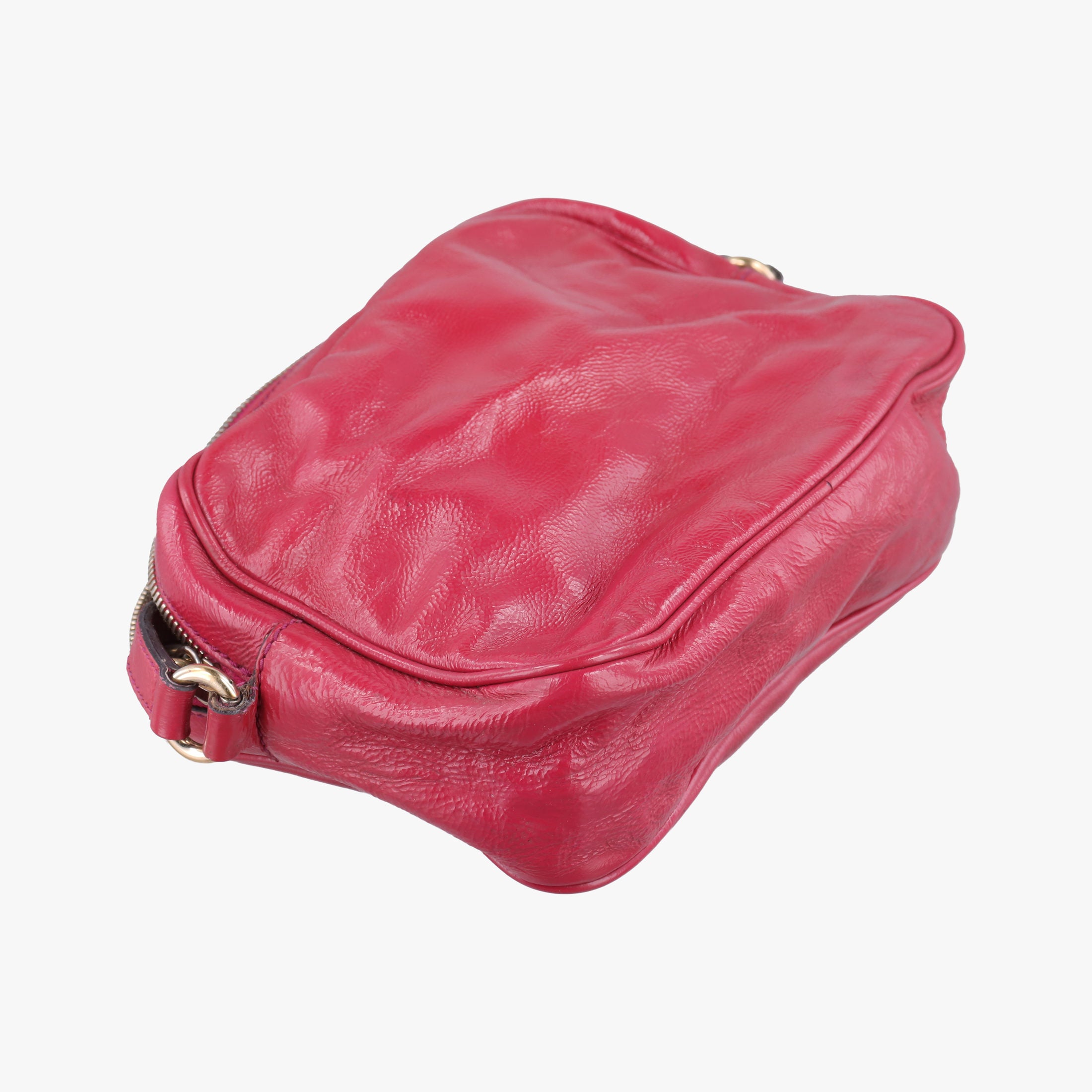 Pre-owned Gucci Soho Rose Patent Leather 308364 shoulderbag | stylenewstar
