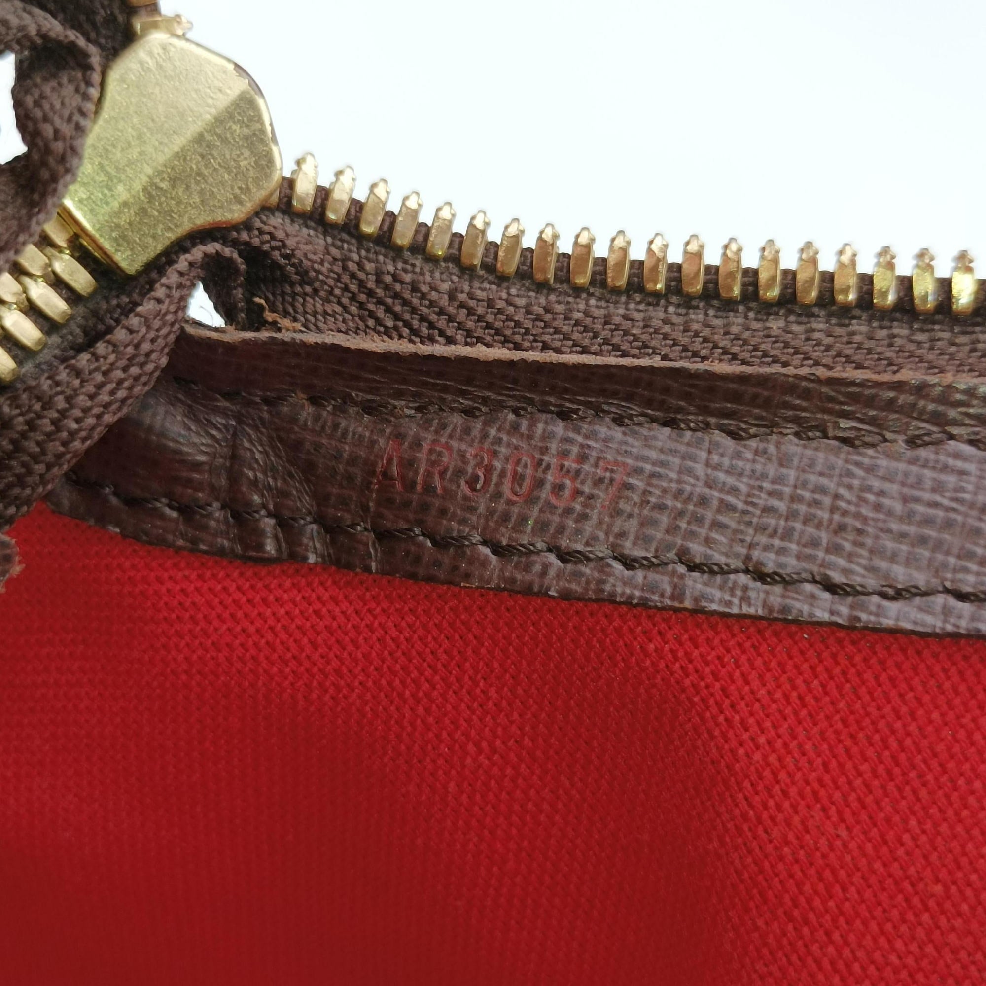 Pre-owned Louis Vuitton BELEM MM EBENE Damier Canvas N51174 handbag | stylenewstar