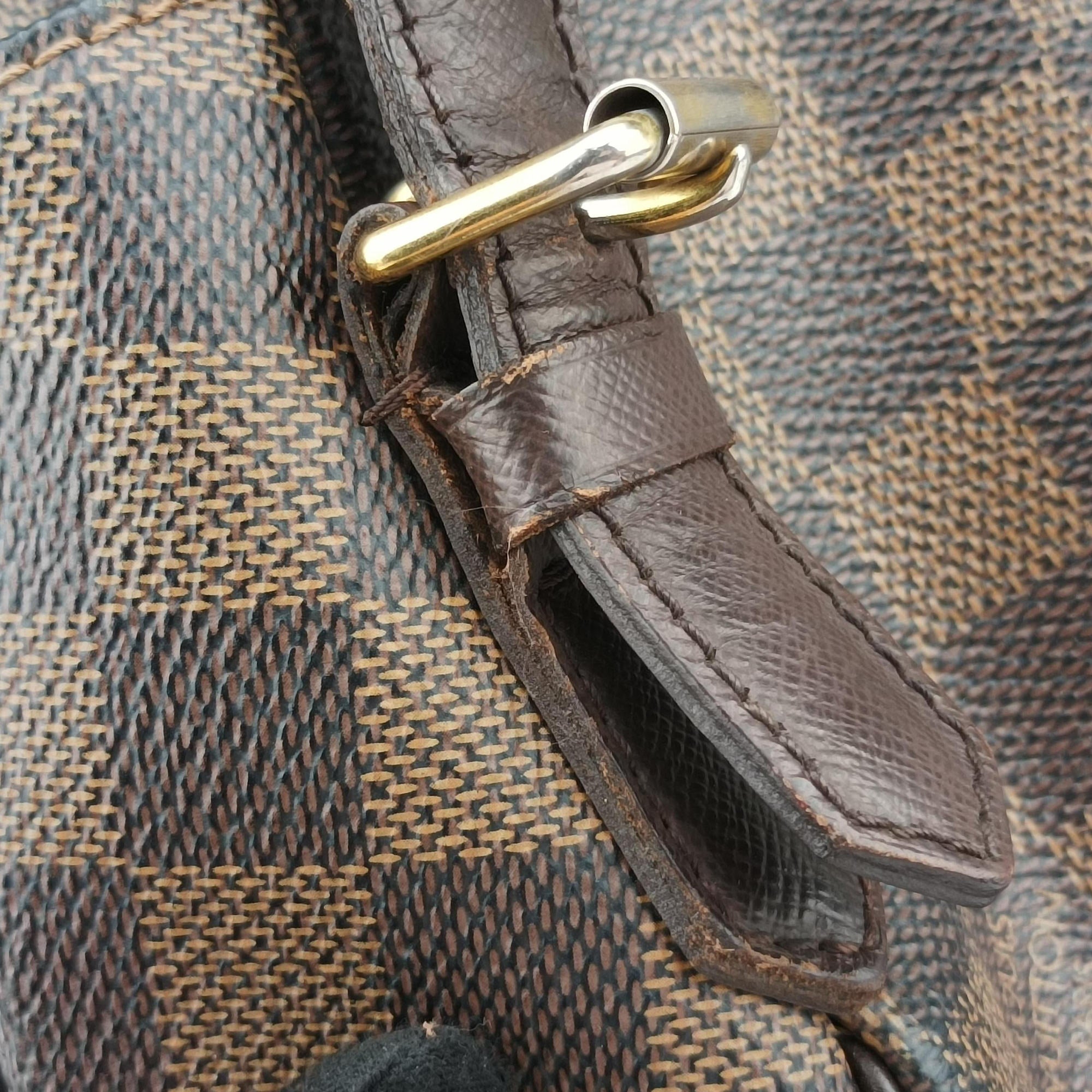 Pre-owned Louis Vuitton BELEM MM EBENE Damier Canvas N51174 handbag | stylenewstar