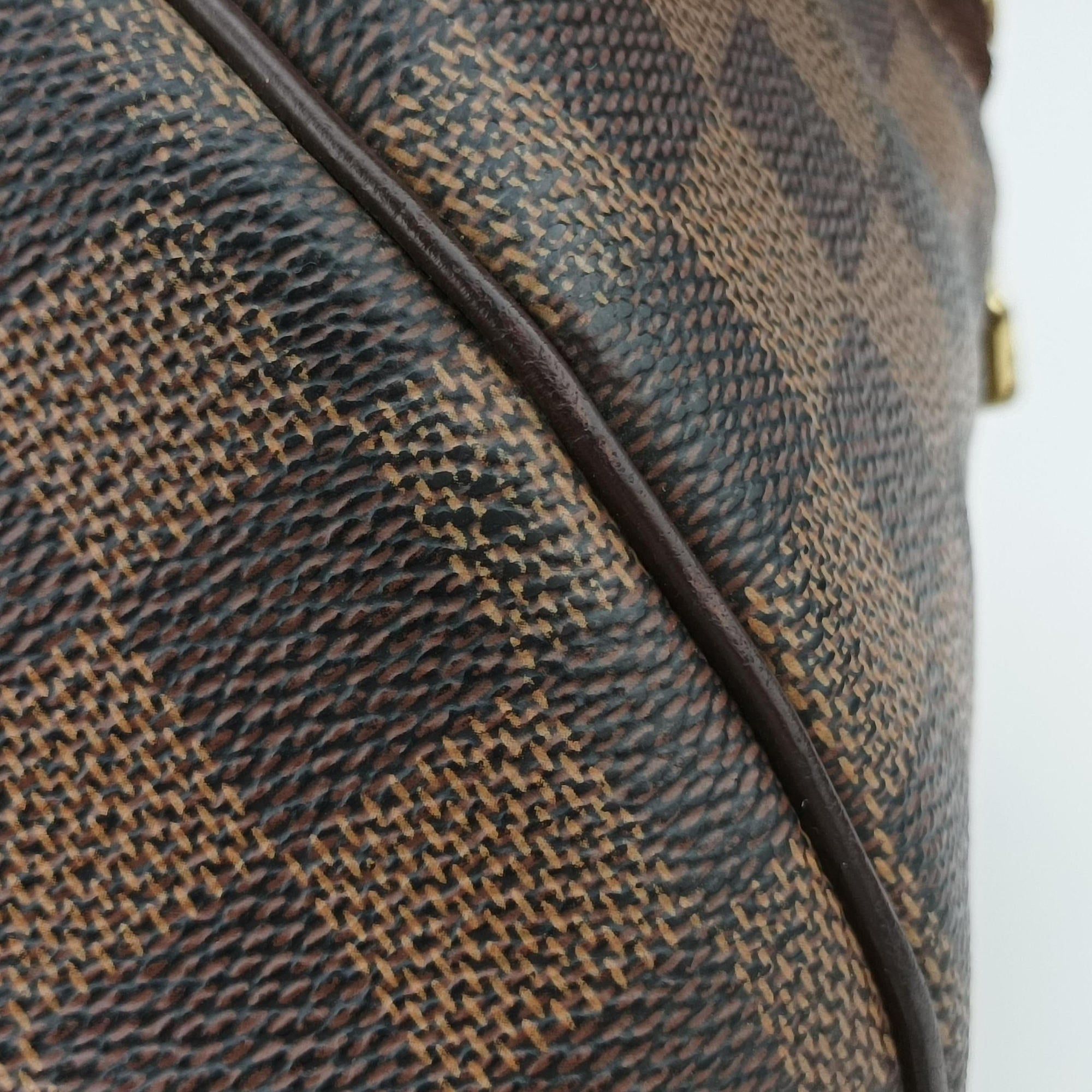 Pre-owned Louis Vuitton BELEM MM EBENE Damier Canvas N51174 handbag | stylenewstar