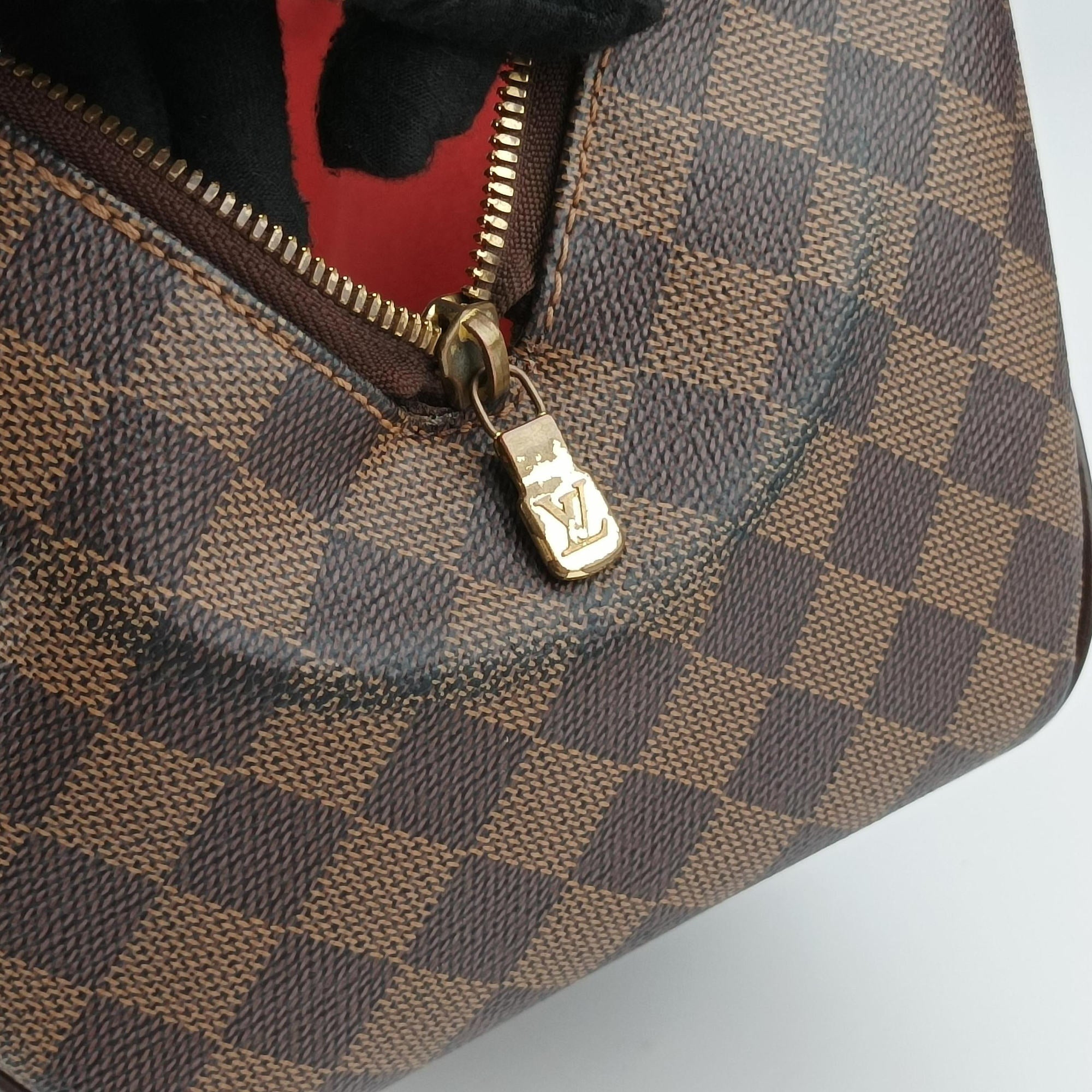 Pre-owned Louis Vuitton BELEM MM EBENE Damier Canvas N51174 handbag | stylenewstar