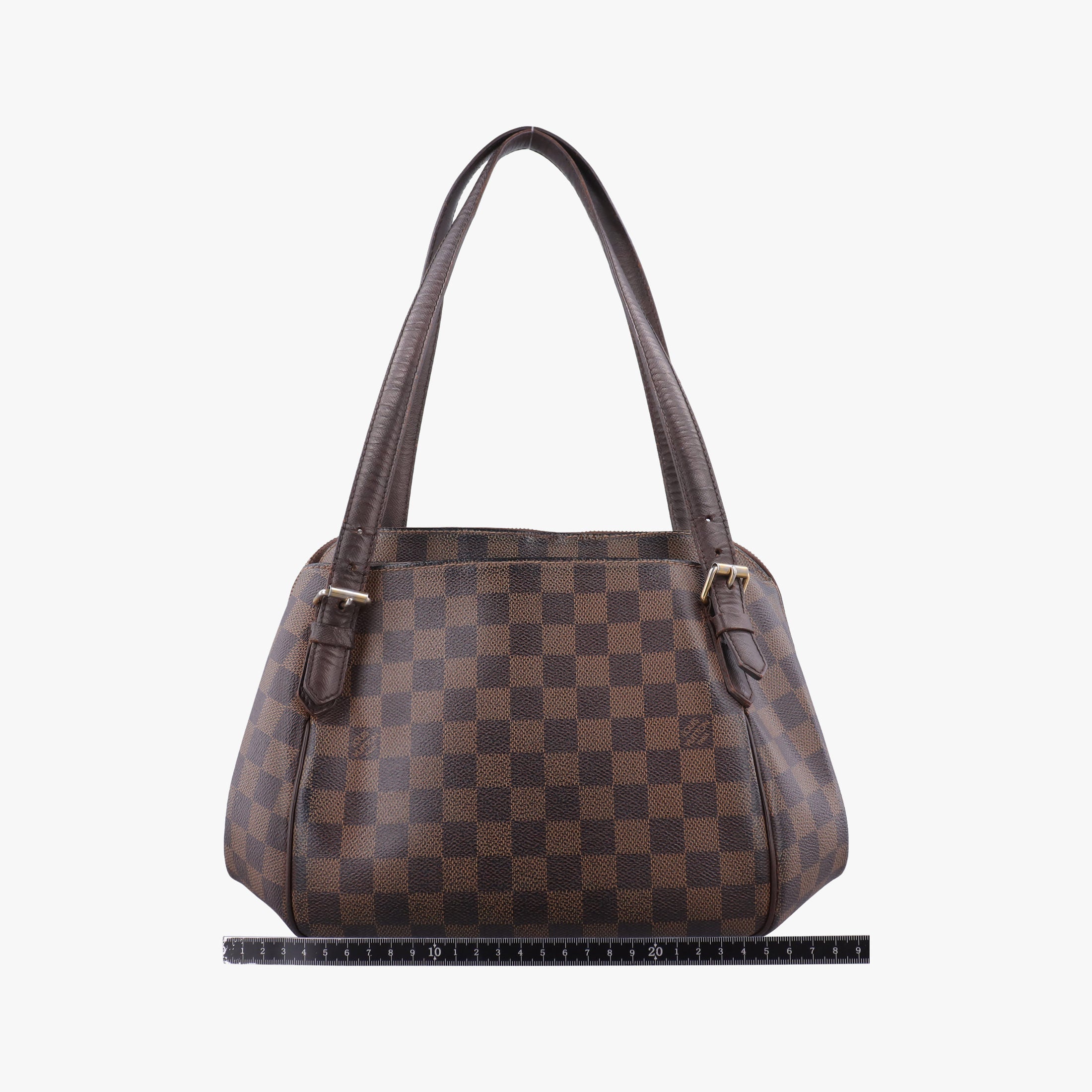 Pre-owned Louis Vuitton BELEM MM EBENE Damier Canvas N51174 handbag | stylenewstar