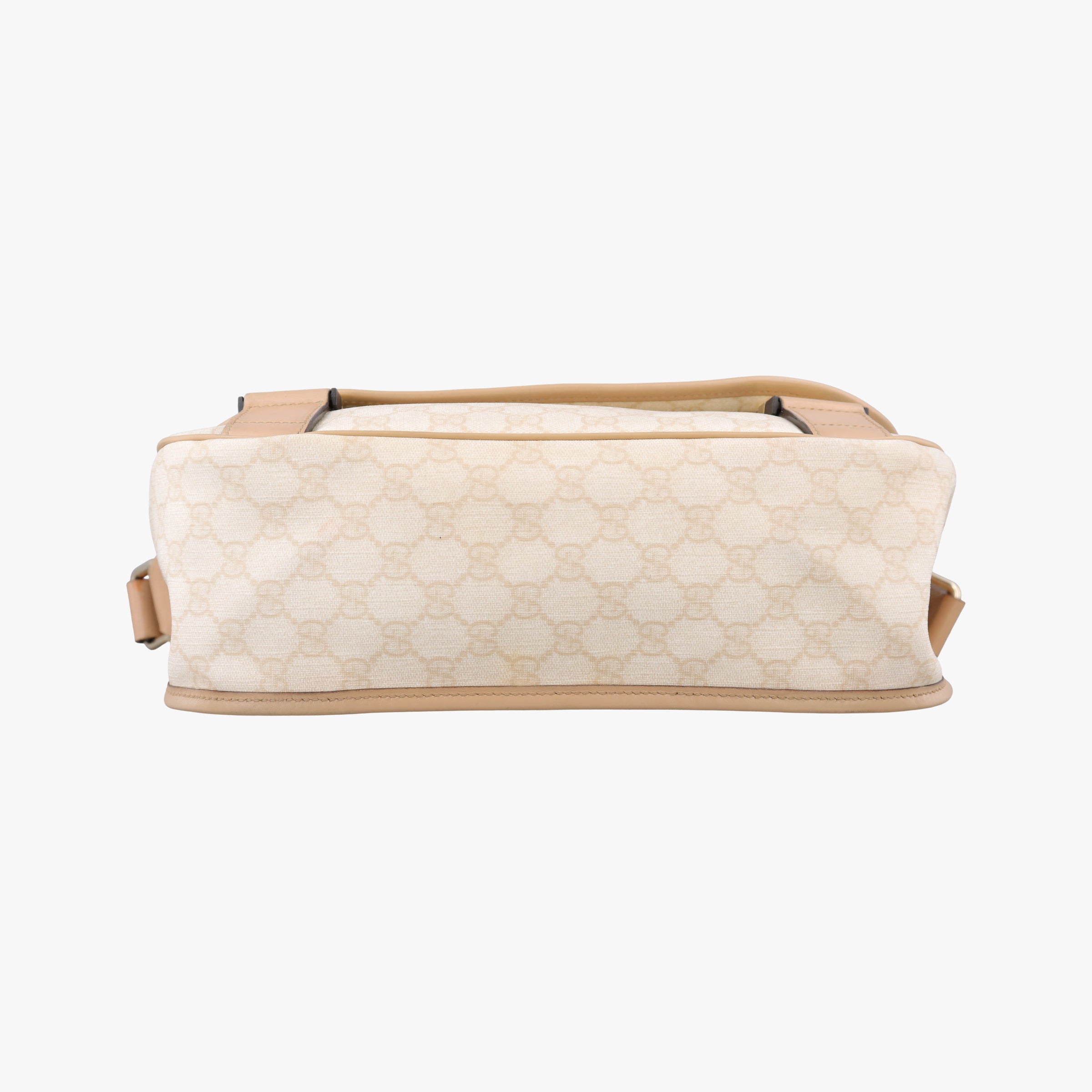 Pre-owned Gucci GG Plus Messenger beige PVC coated canvas×Leather 201732 shoulderbag | stylenewstar