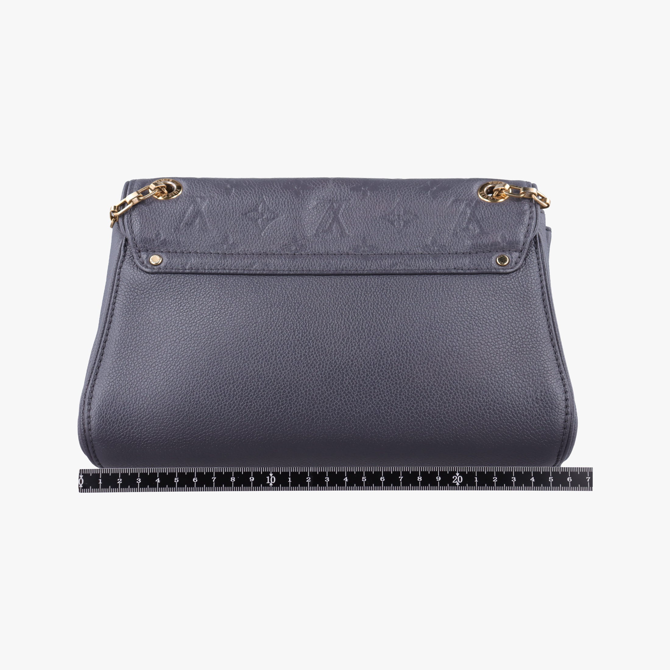 Pre-owned Louis Vuitton Saint Germain PM Studs Gris Silver Monogram Empreinte M51729 shoulderbag | stylenewstar