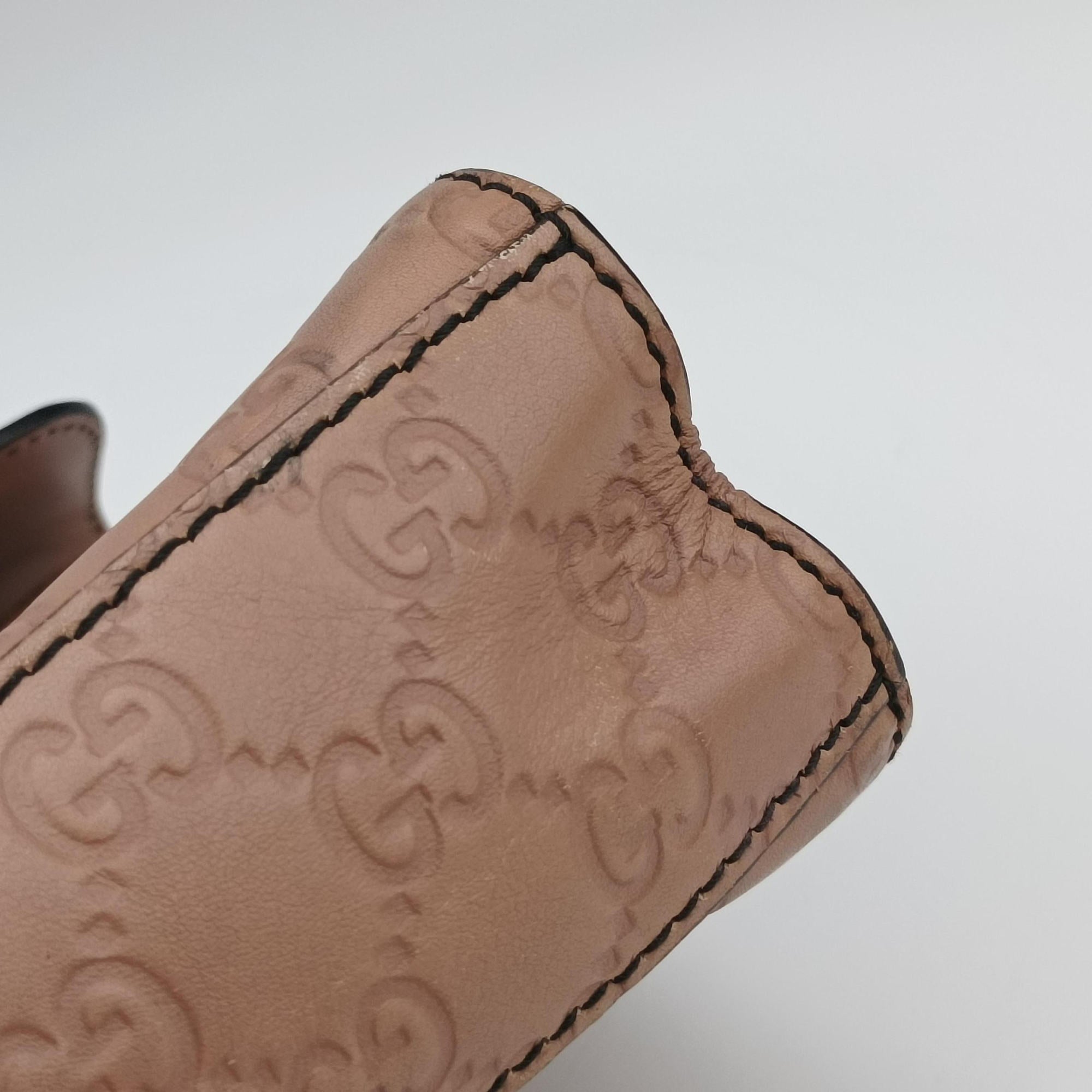 Pre-owned Gucci Emily Pink Leather 295402 shoulderbag | stylenewstar