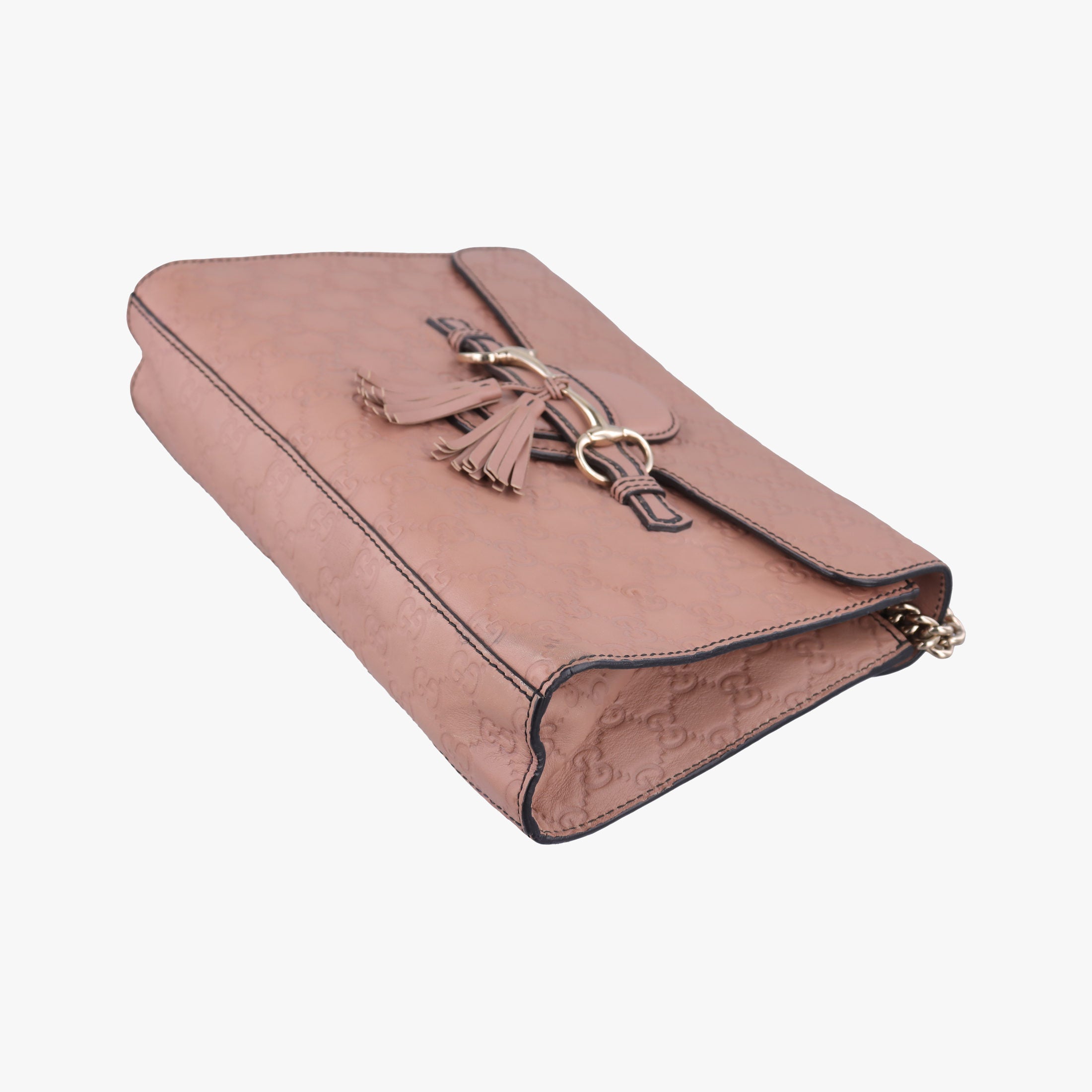 Pre-owned Gucci Emily Pink Leather 295402 shoulderbag | stylenewstar