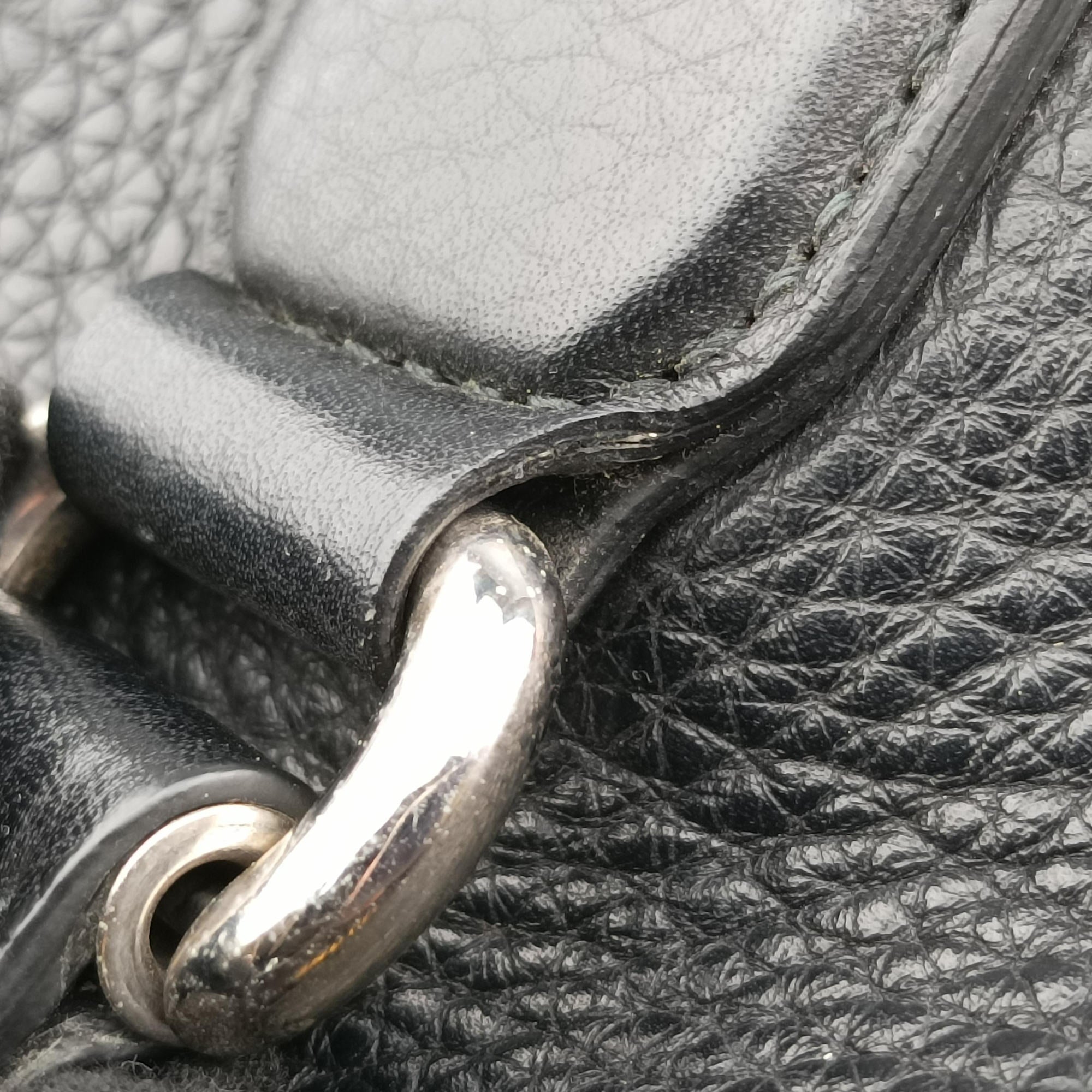 Pre-owned Gucci Interlocking G Logo Soho Tote Black Leather 368602 shoulderbag | stylenewstar
