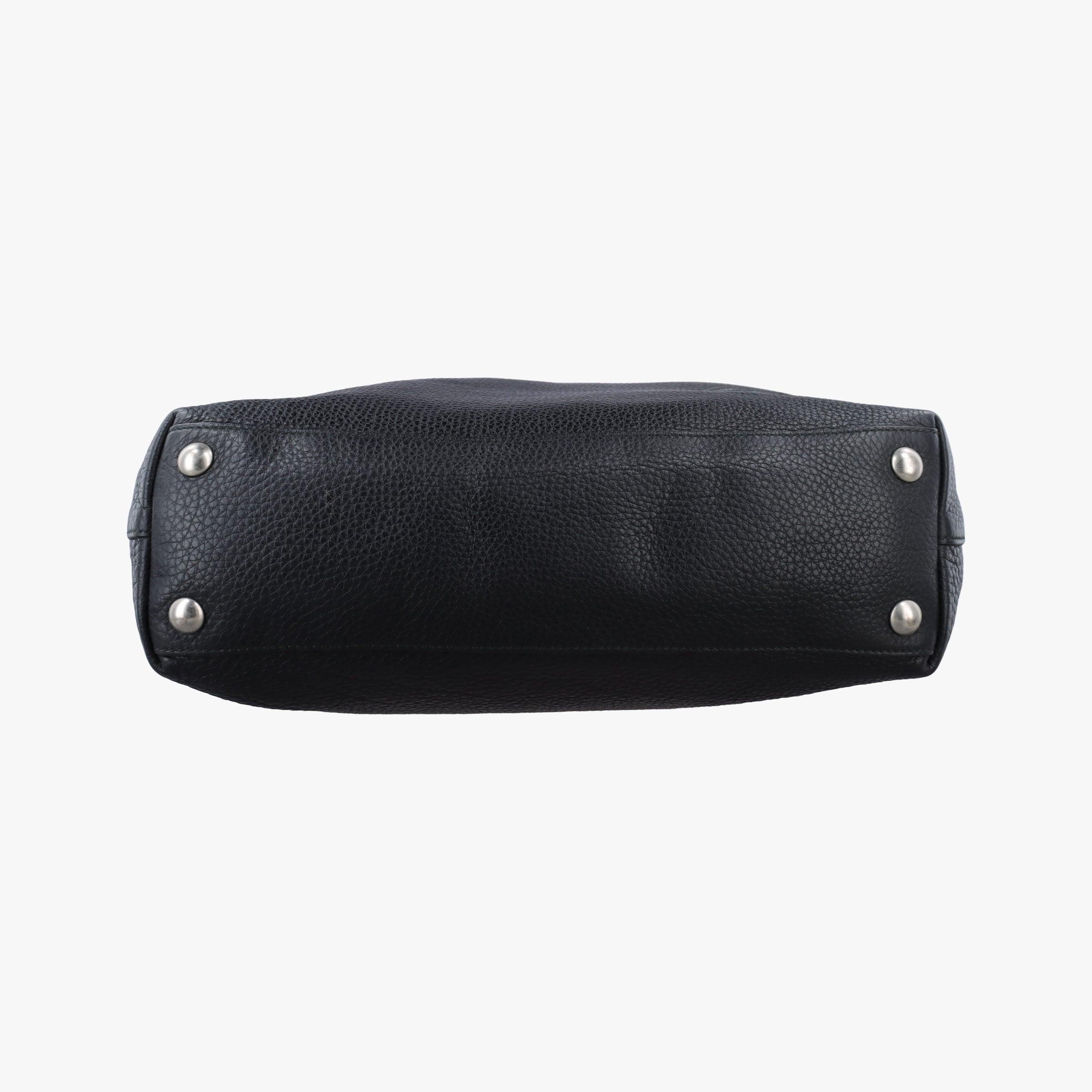 Pre-owned Gucci Interlocking G Logo Soho Tote Black Leather 368602 shoulderbag | stylenewstar
