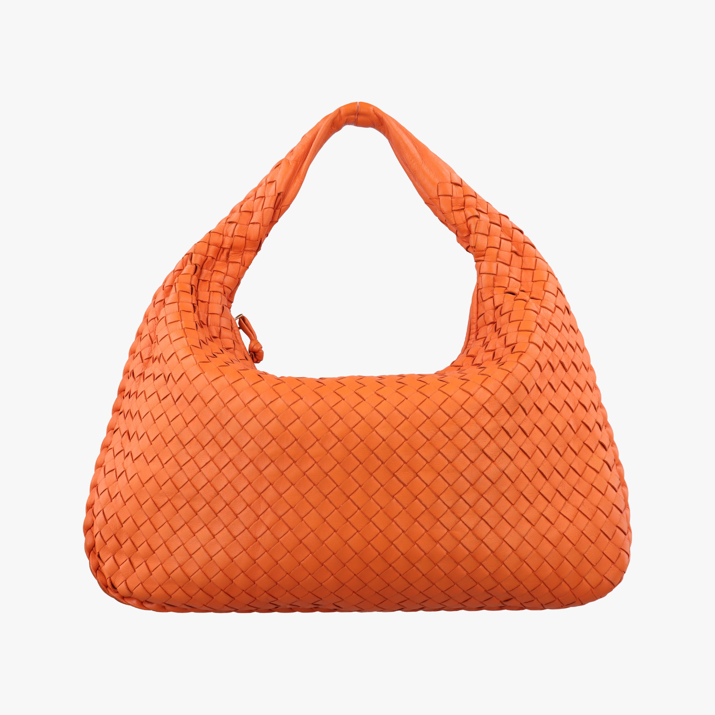 Secondhand Bottega Veneta Intrecciato Orange lambskin  shoulderbag | stylenewstar