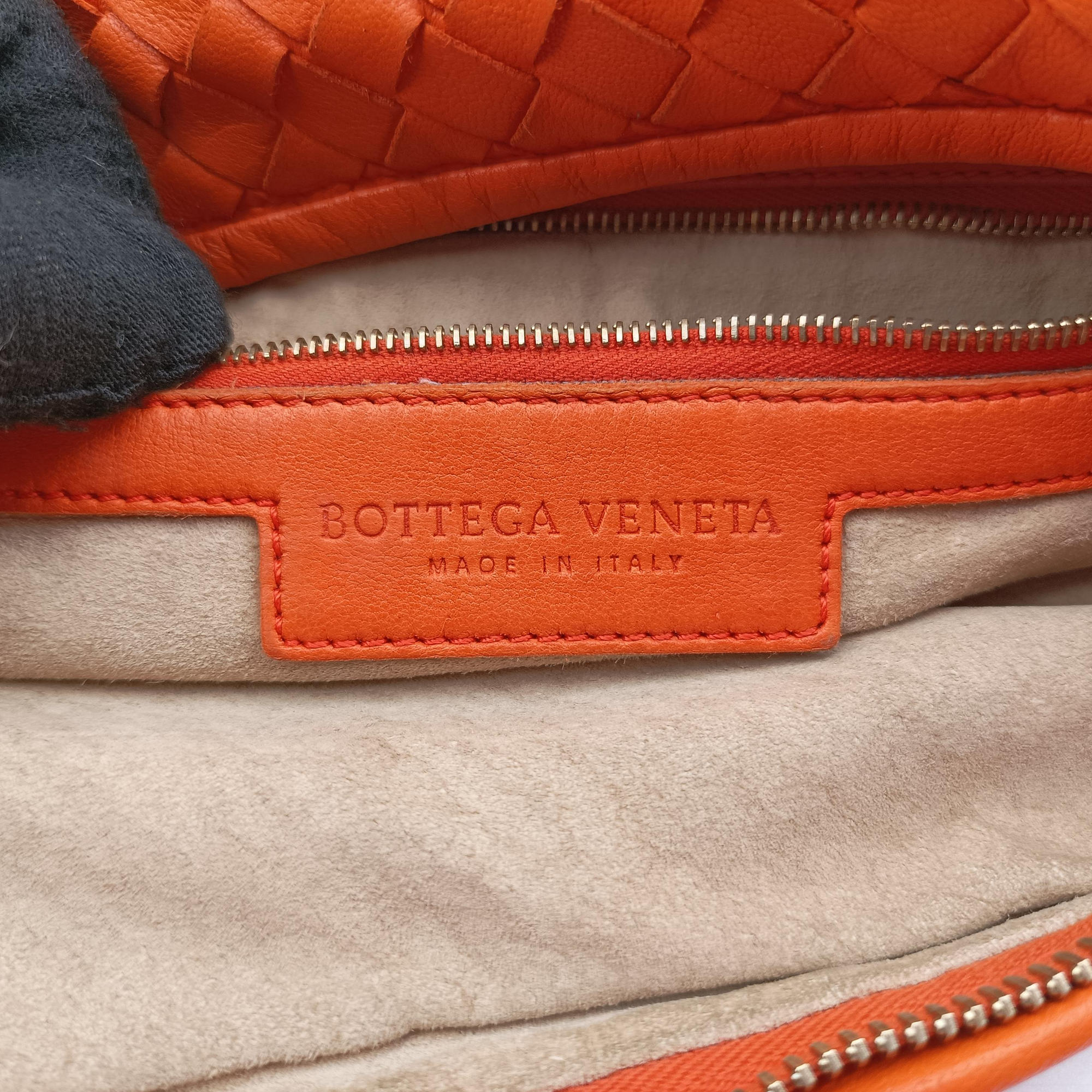 Secondhand Bottega Veneta Intrecciato Orange lambskin  shoulderbag | stylenewstar