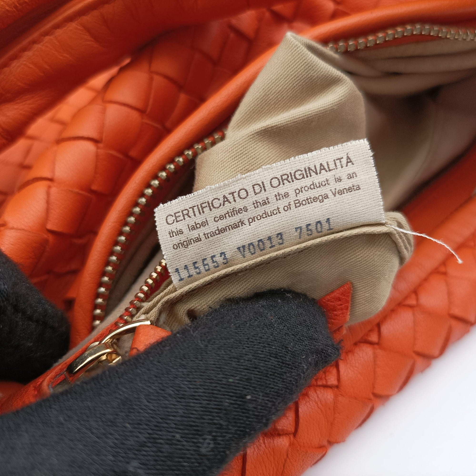 Secondhand Bottega Veneta Intrecciato Orange lambskin  shoulderbag | stylenewstar