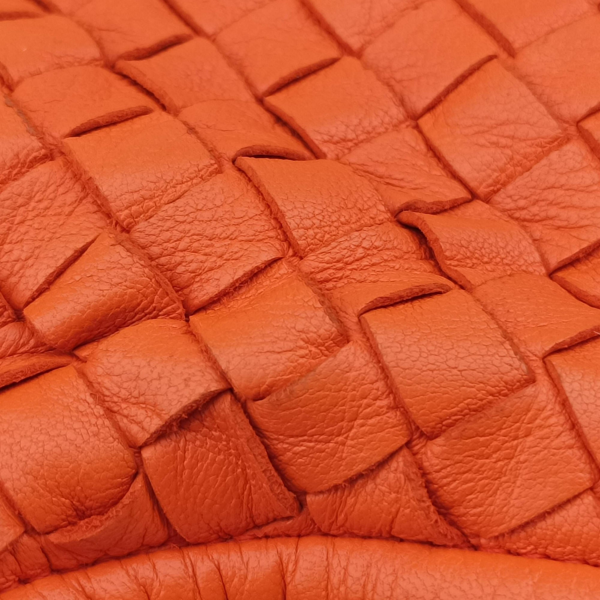 Secondhand Bottega Veneta Intrecciato Orange lambskin  shoulderbag | stylenewstar