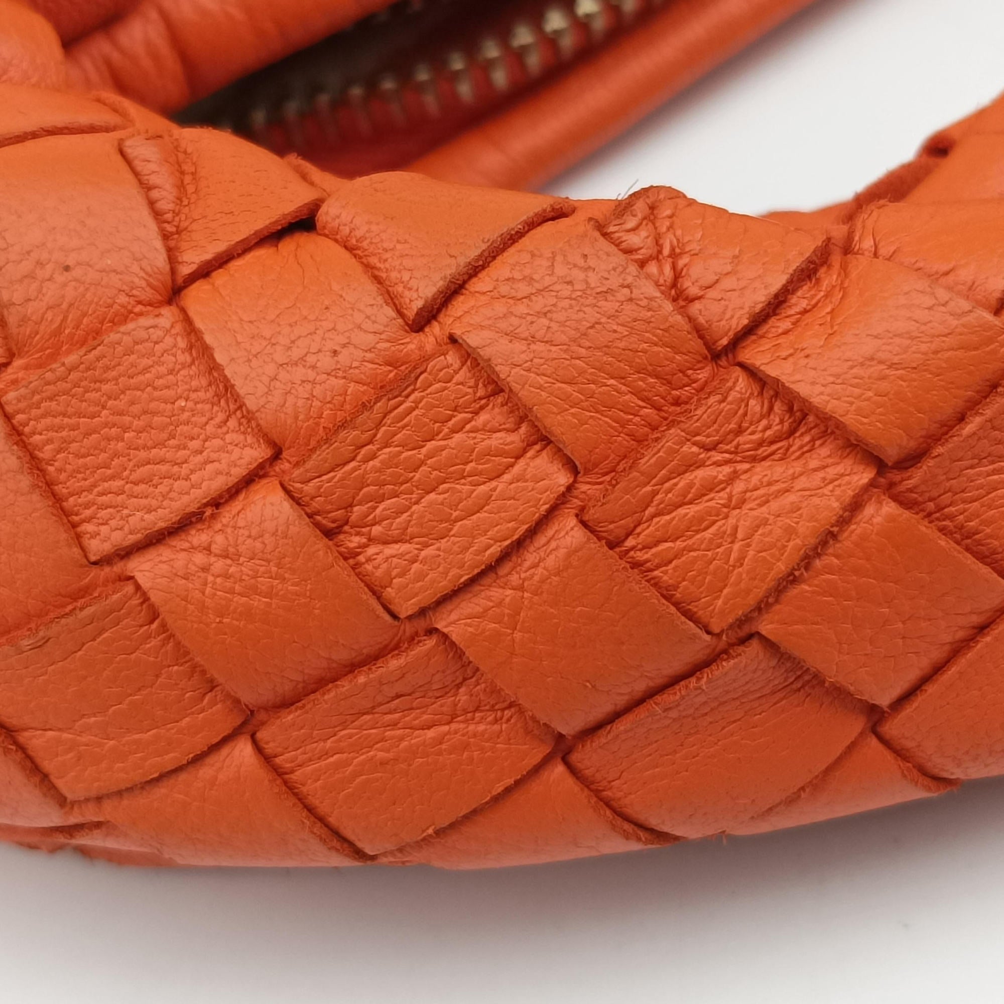 Secondhand Bottega Veneta Intrecciato Orange lambskin  shoulderbag | stylenewstar