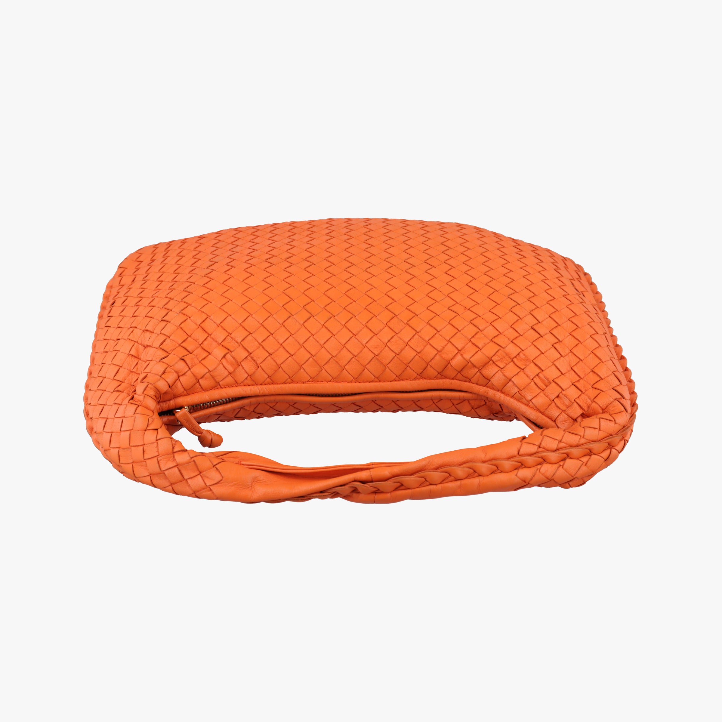 Secondhand Bottega Veneta Intrecciato Orange lambskin  shoulderbag | stylenewstar