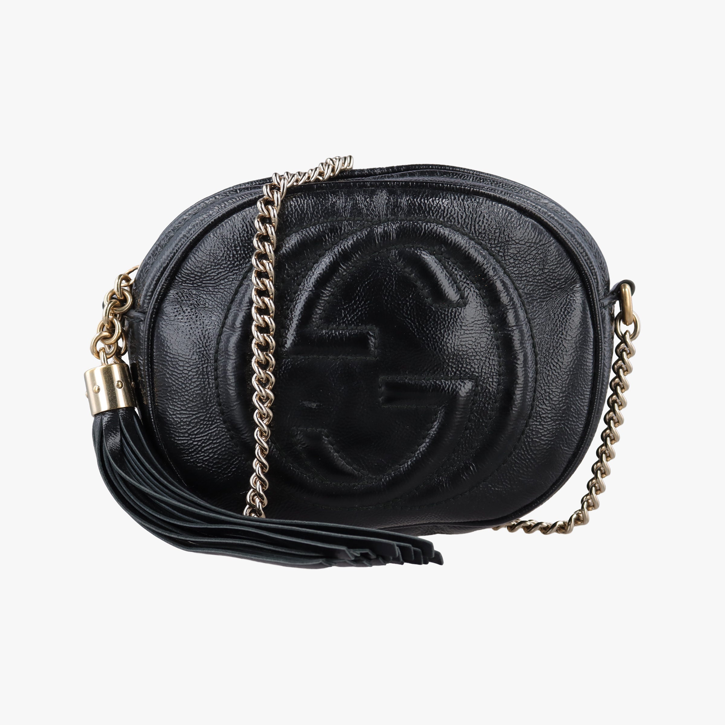 Vintage Gucci Soho Black Patent 353965 shoulderbag | stylenewstar