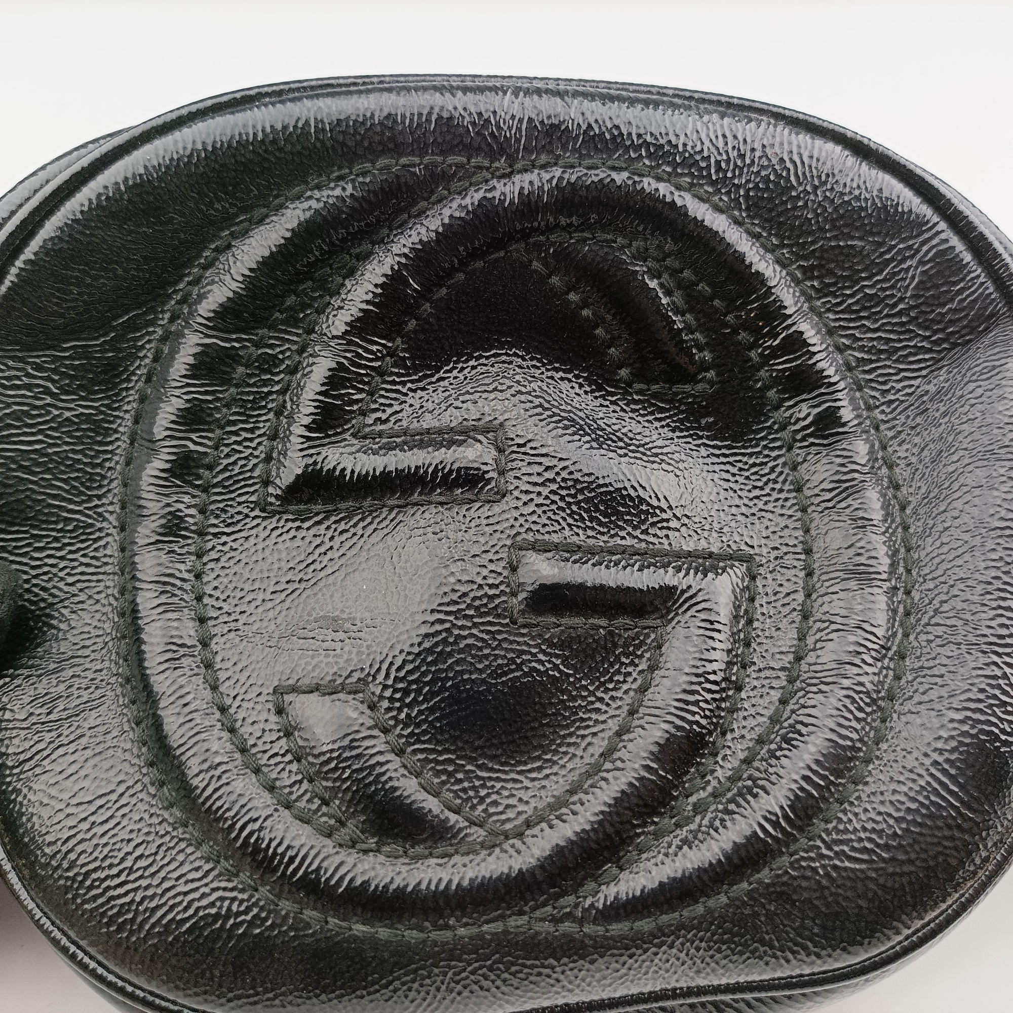 Vintage Gucci Soho Black Patent 353965 shoulderbag | stylenewstar