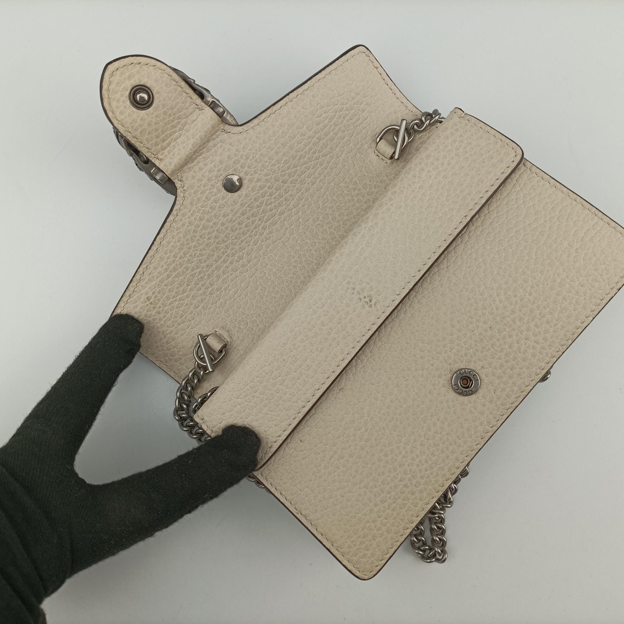 Secondhand Gucci Dionysus White Leather 476432 shoulderbag | stylenewstar