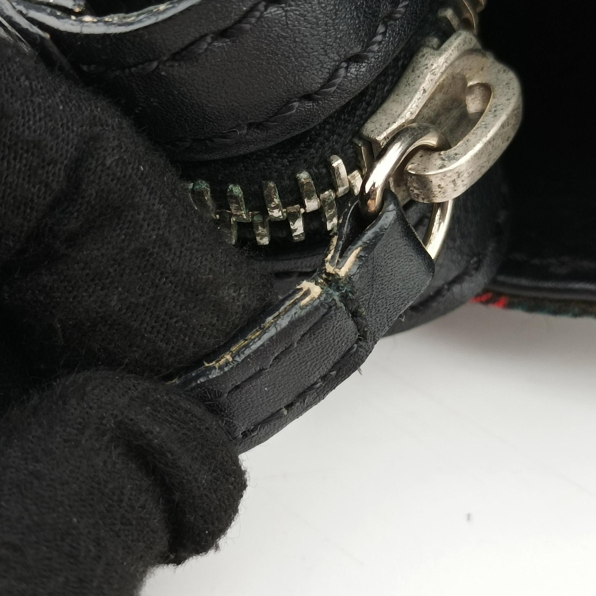 Vintage Christian Louboutin Syd Spiked Red Tartan × Black Canvas/Velvet × Calfskin  backpack/rucksack | stylenewstar